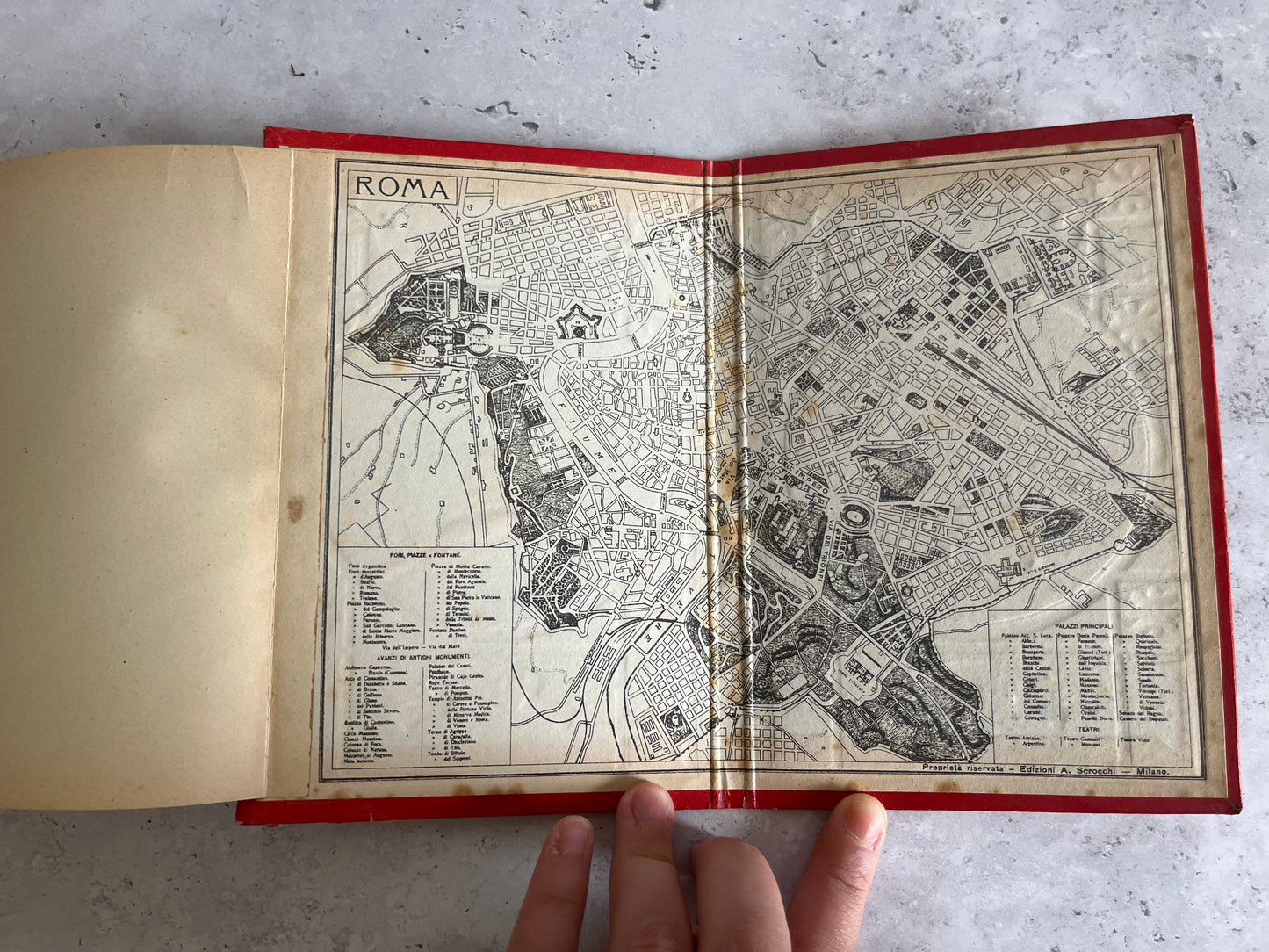 Vintage Ricordo Di Roma Parte 1A Foldout Postcard Souvenir Book Italian