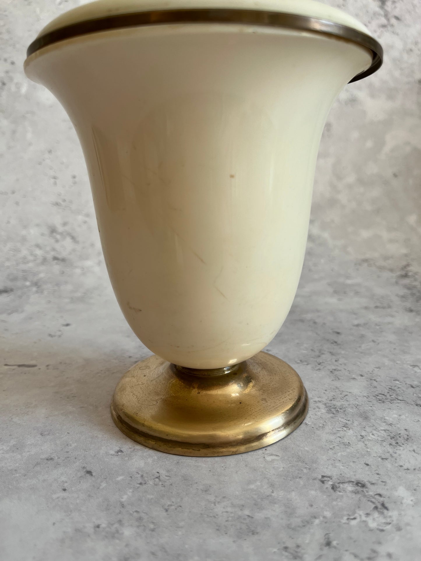 Vintage Pop Up Cigarette Dispenser White Gold Colour Accents