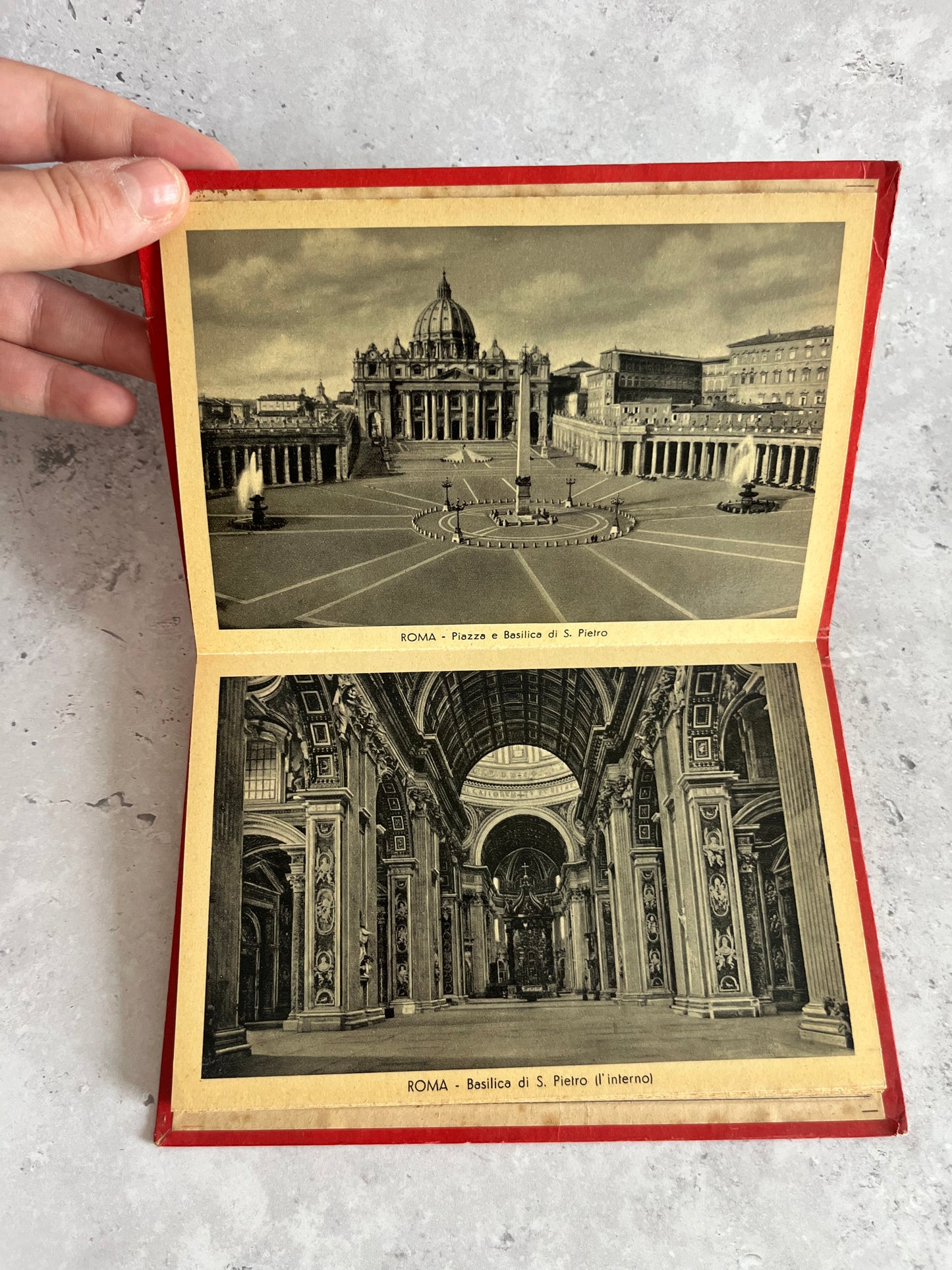 Vintage Ricordo Di Roma Parte 1A Foldout Postcard Souvenir Book Italian