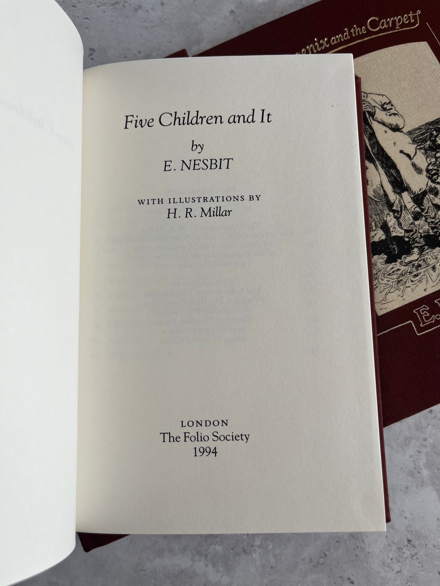 The Adventures Of The Five Children By E. Nesbit Folio Edition 3 Volume Set