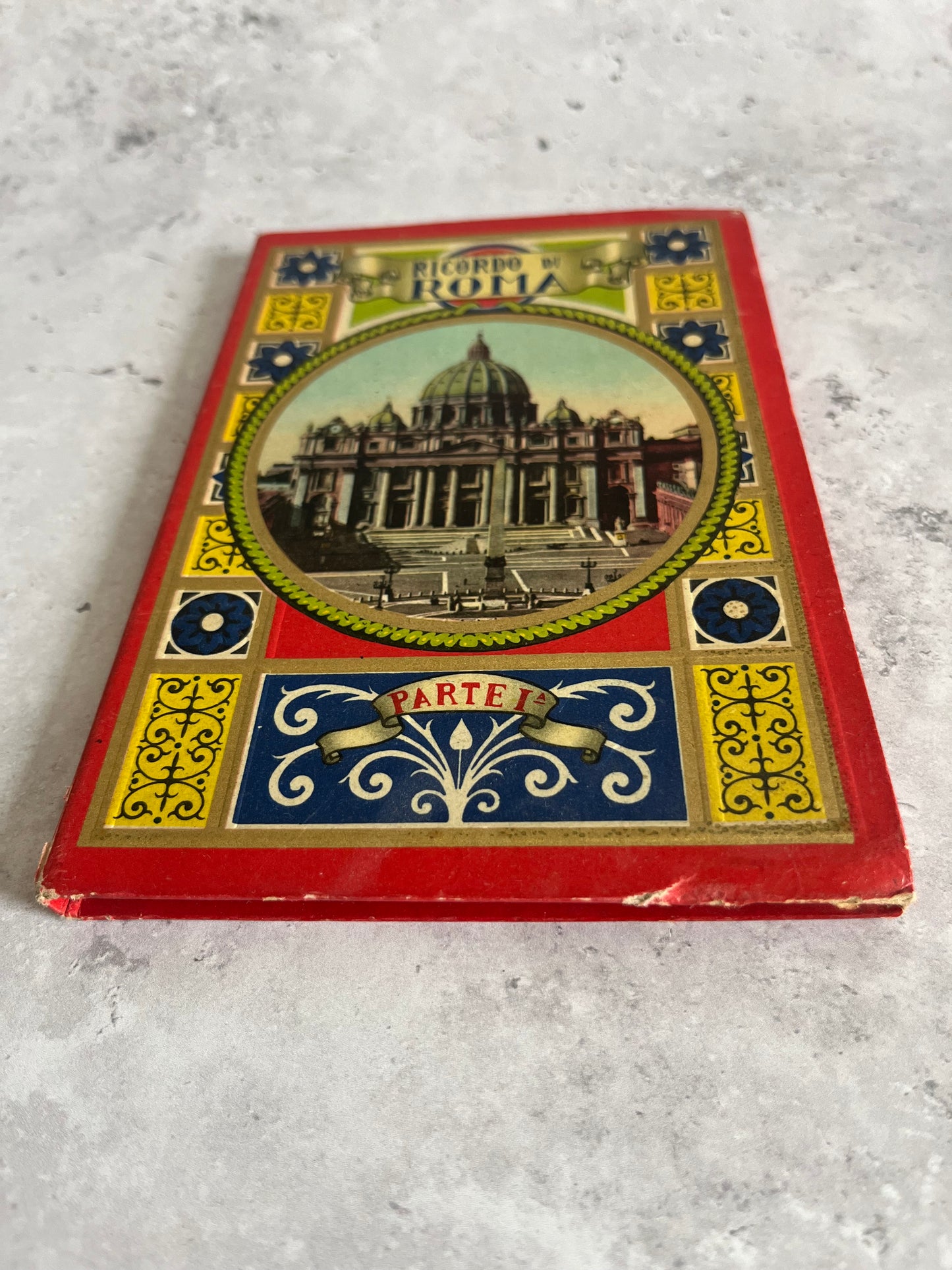 Vintage Ricordo Di Roma Parte 1A Foldout Postcard Souvenir Book Italian