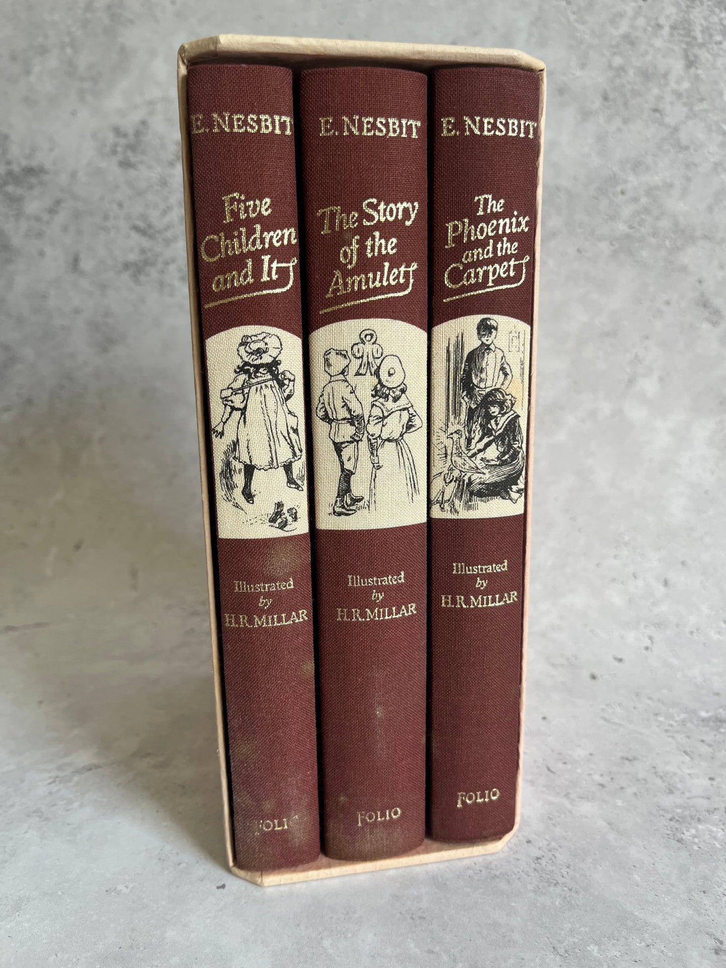 The Adventures Of The Five Children By E. Nesbit Folio Edition 3 Volume Set