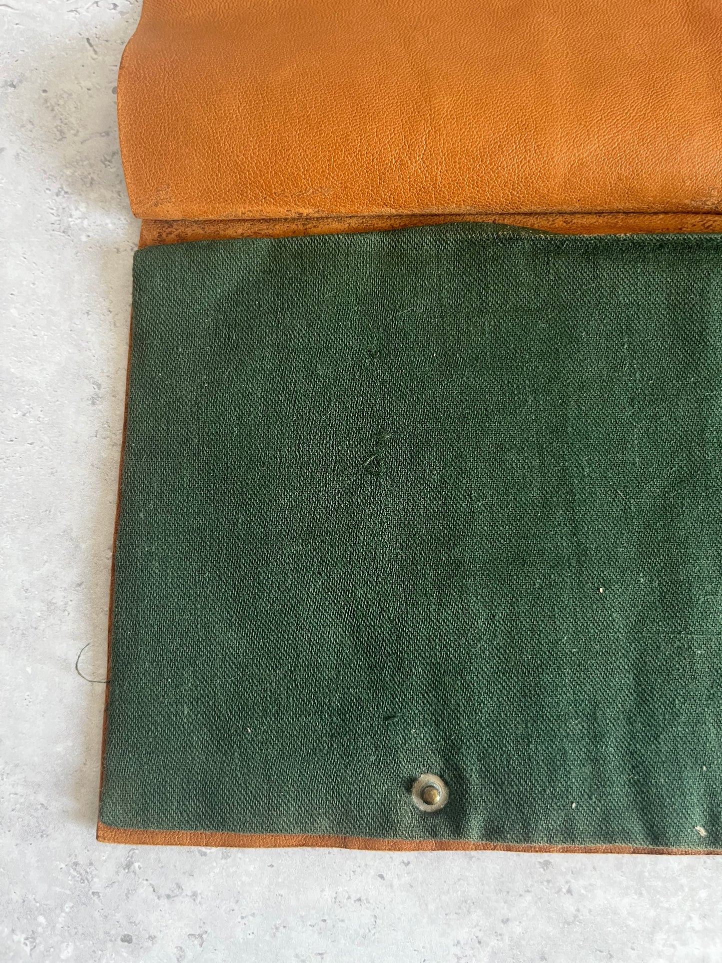 Vintage Hand Painted Native American Design Leather Glove Case