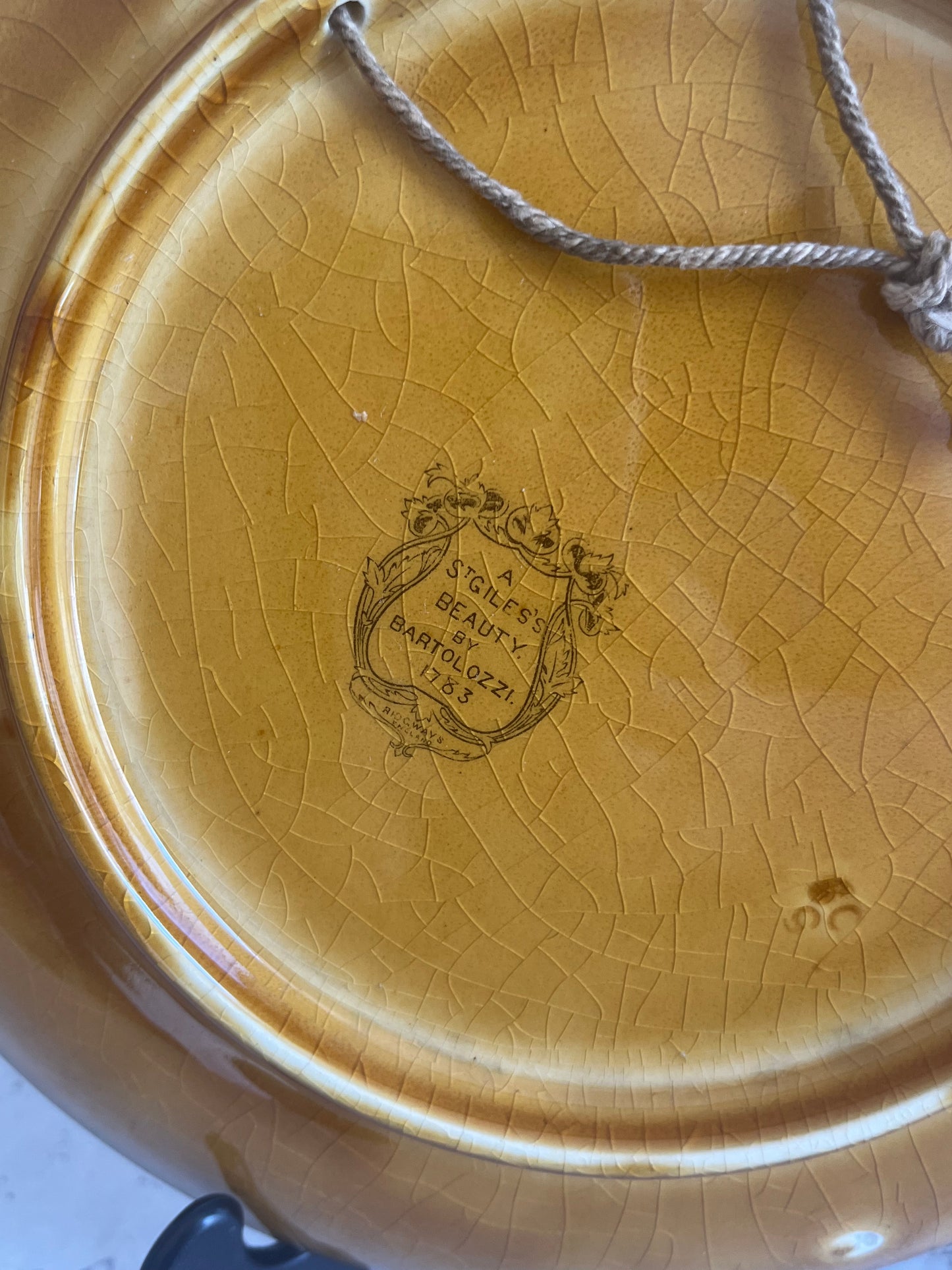 Ridgway England Portrait ‘A St Giles’s Beauty’ Bartolozzi Wall Plate