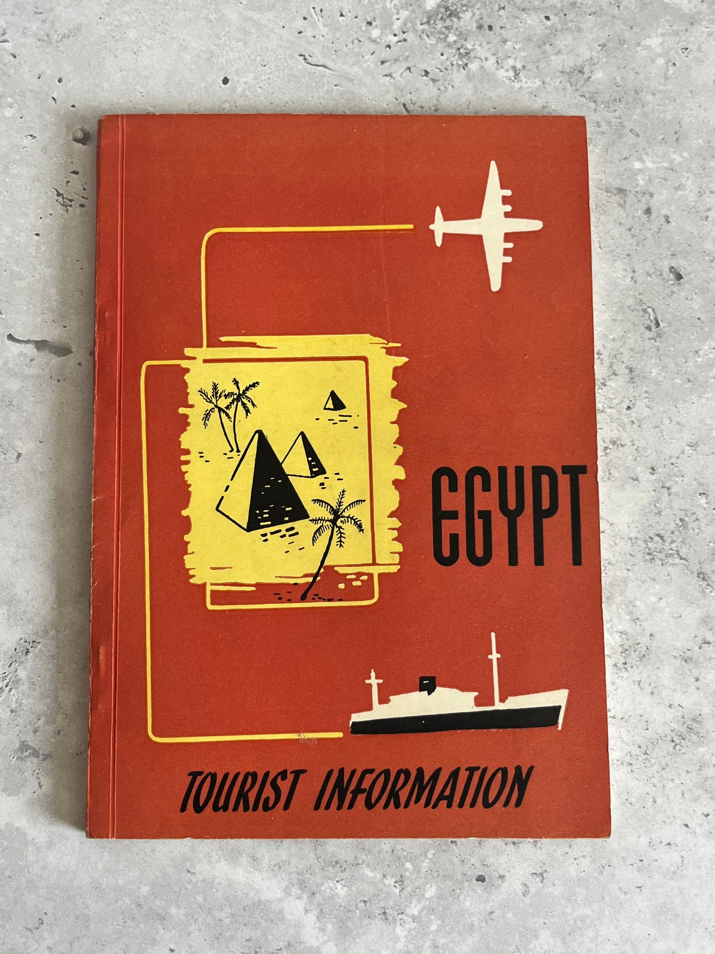 Vintage 1957 Egypt Tourist Information Booklet Retro Non Fiction Book