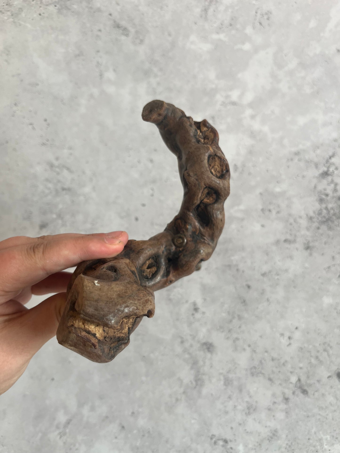 Vintage Root Wood Handle Corkscrew Grape Vine Retro Barware Bottle Opener