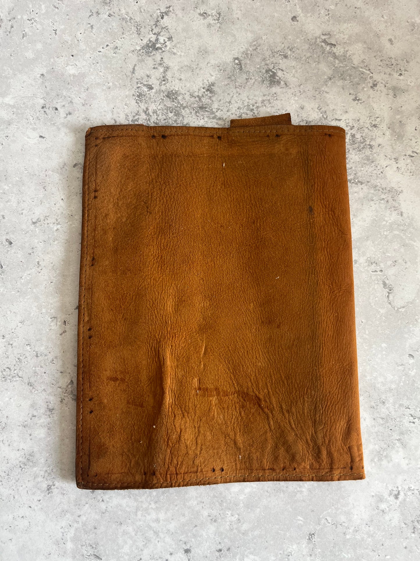 Vintage Hand Painted Native American Art Book Cover Including Bookmark