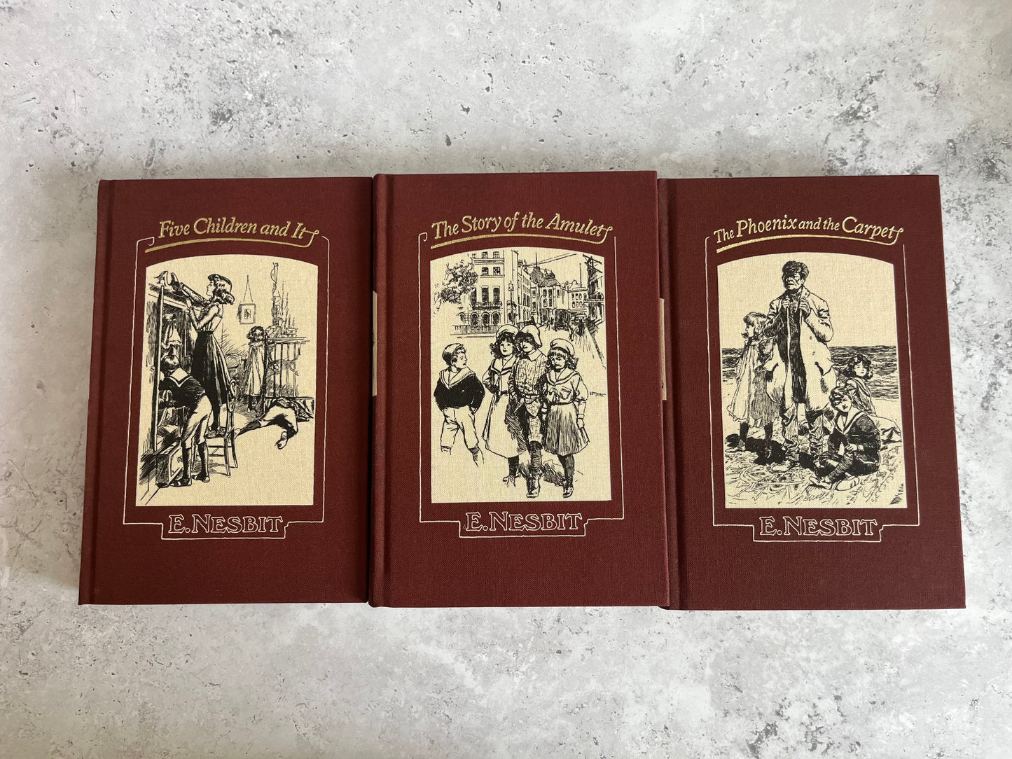 The Adventures Of The Five Children By E. Nesbit Folio Edition 3 Volume Set