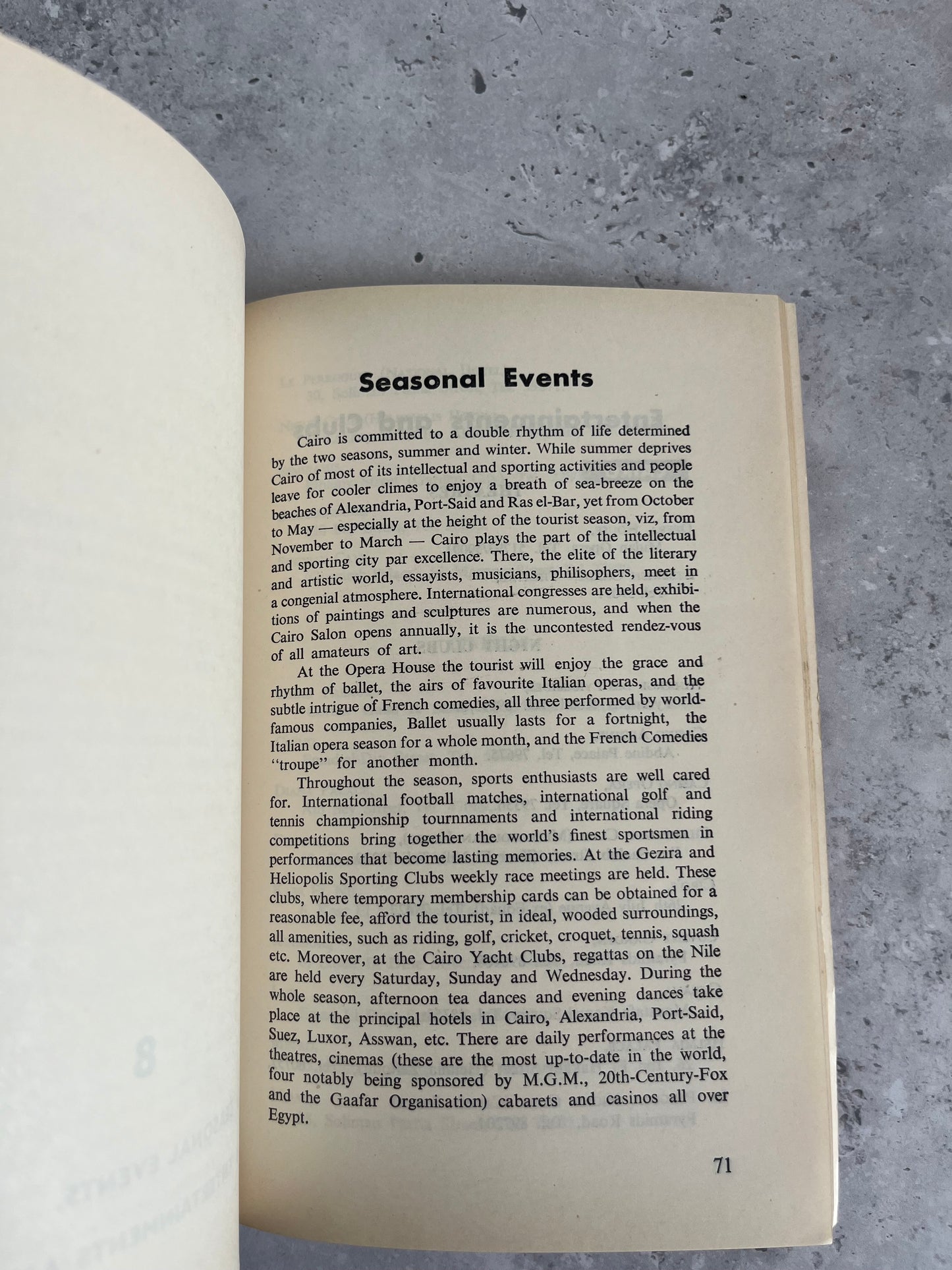 Vintage 1957 Egypt Tourist Information Booklet Retro Non Fiction Book