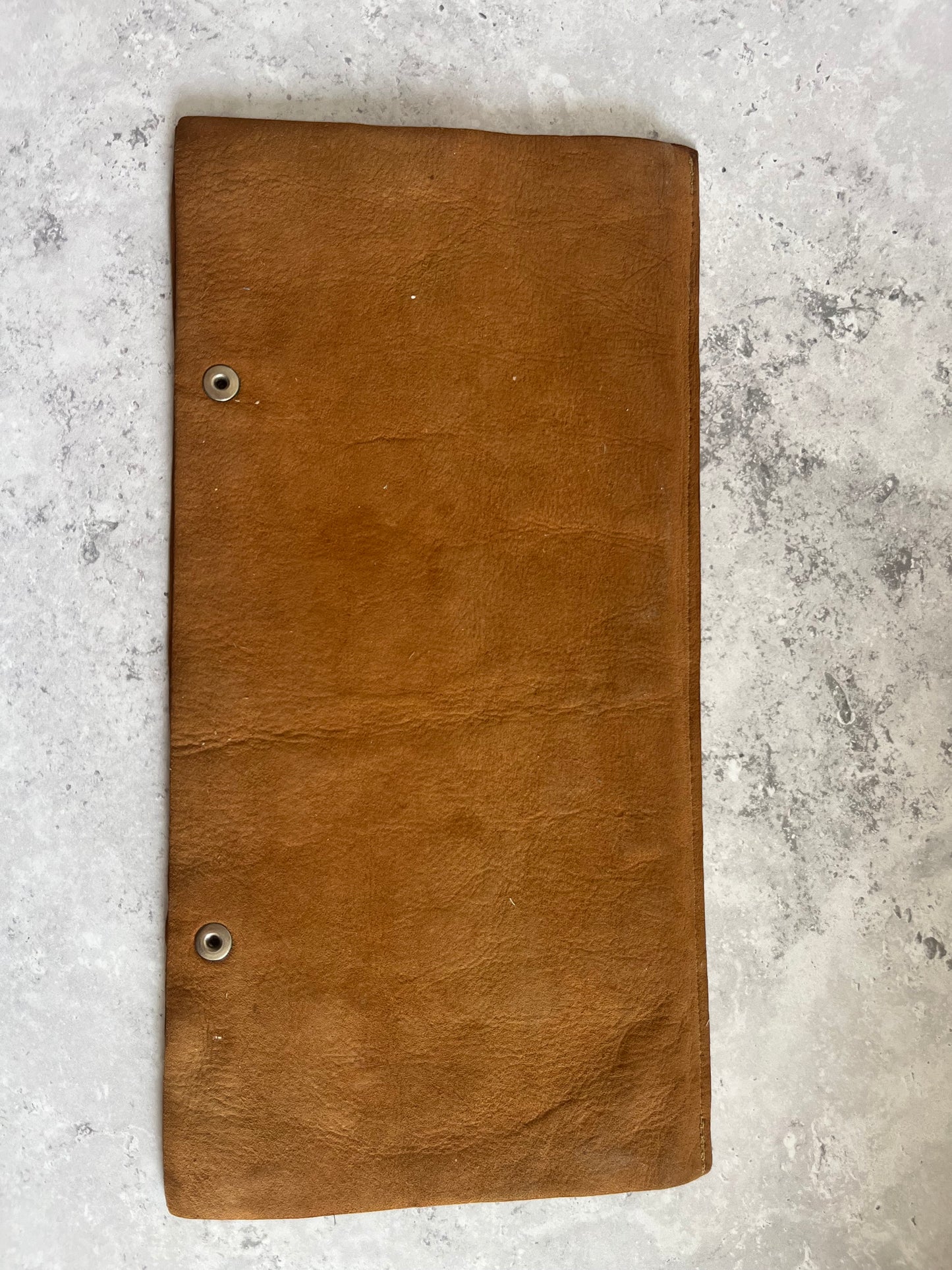 Vintage Hand Painted Native American Design Leather Glove Case