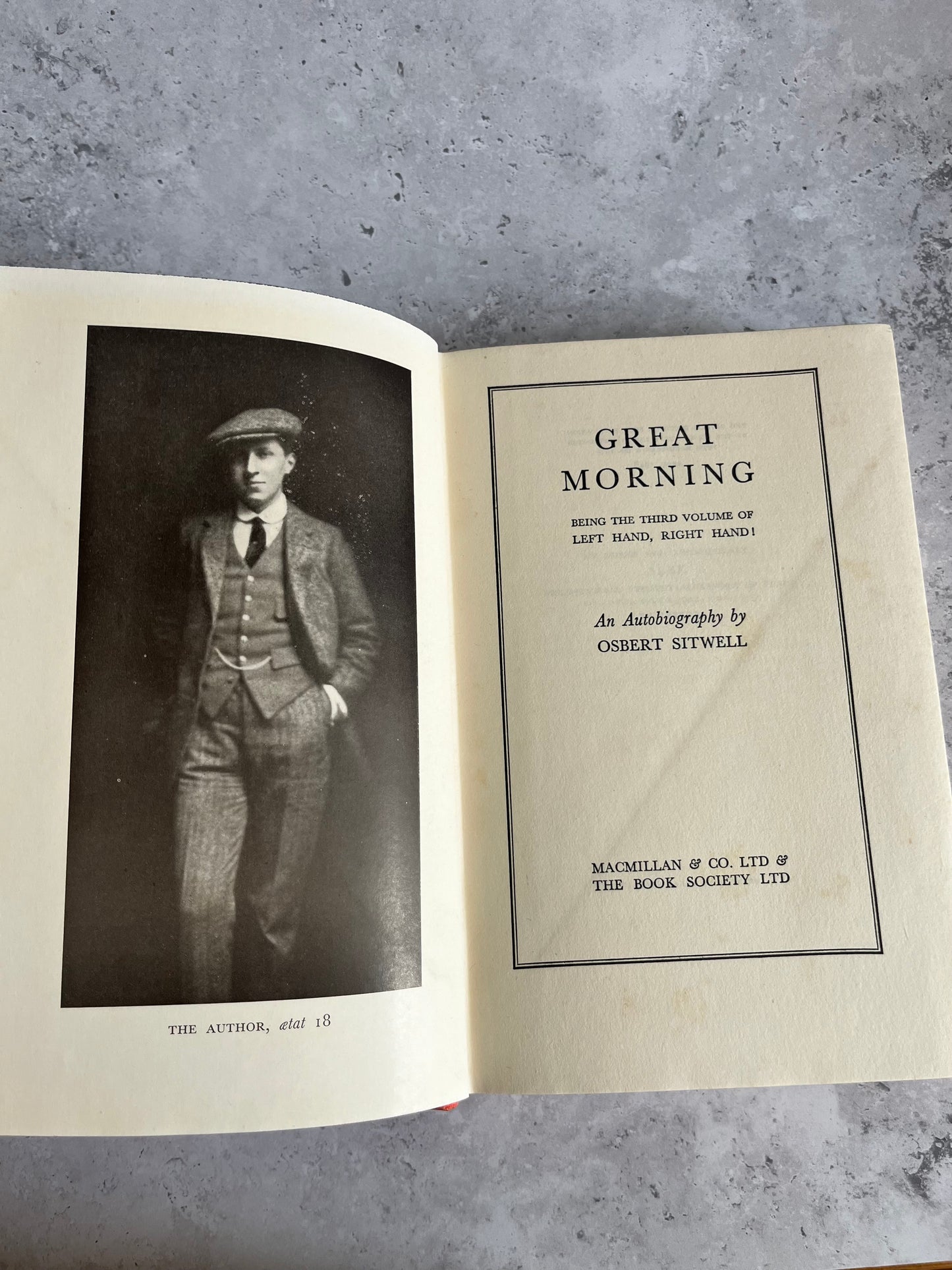 First Edition Great Morning By Osbert Sitwell Hardback Book