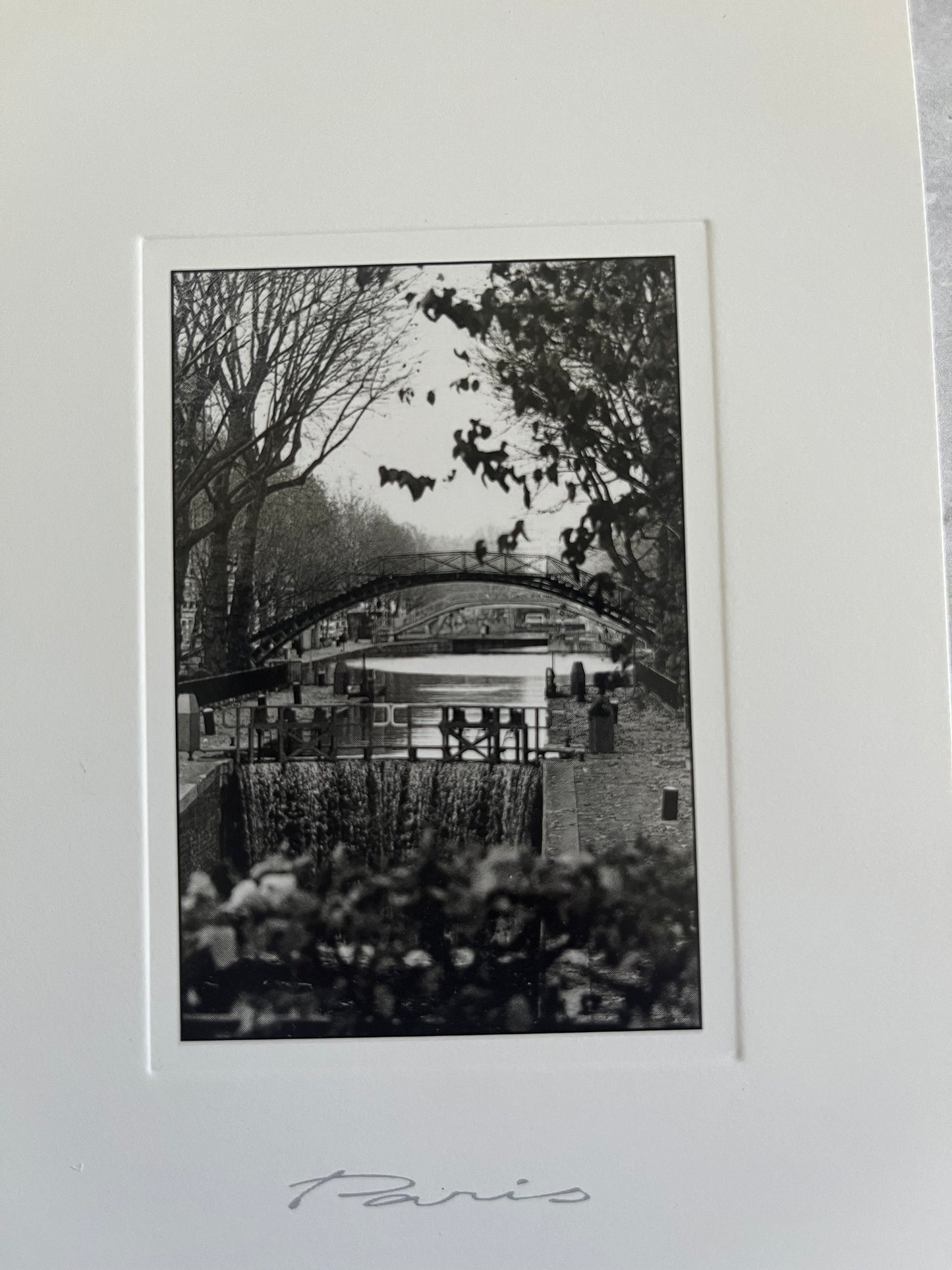‘Le Canal Saint-Martin’ By Thierry Colin Paris Photography Blank Postcard