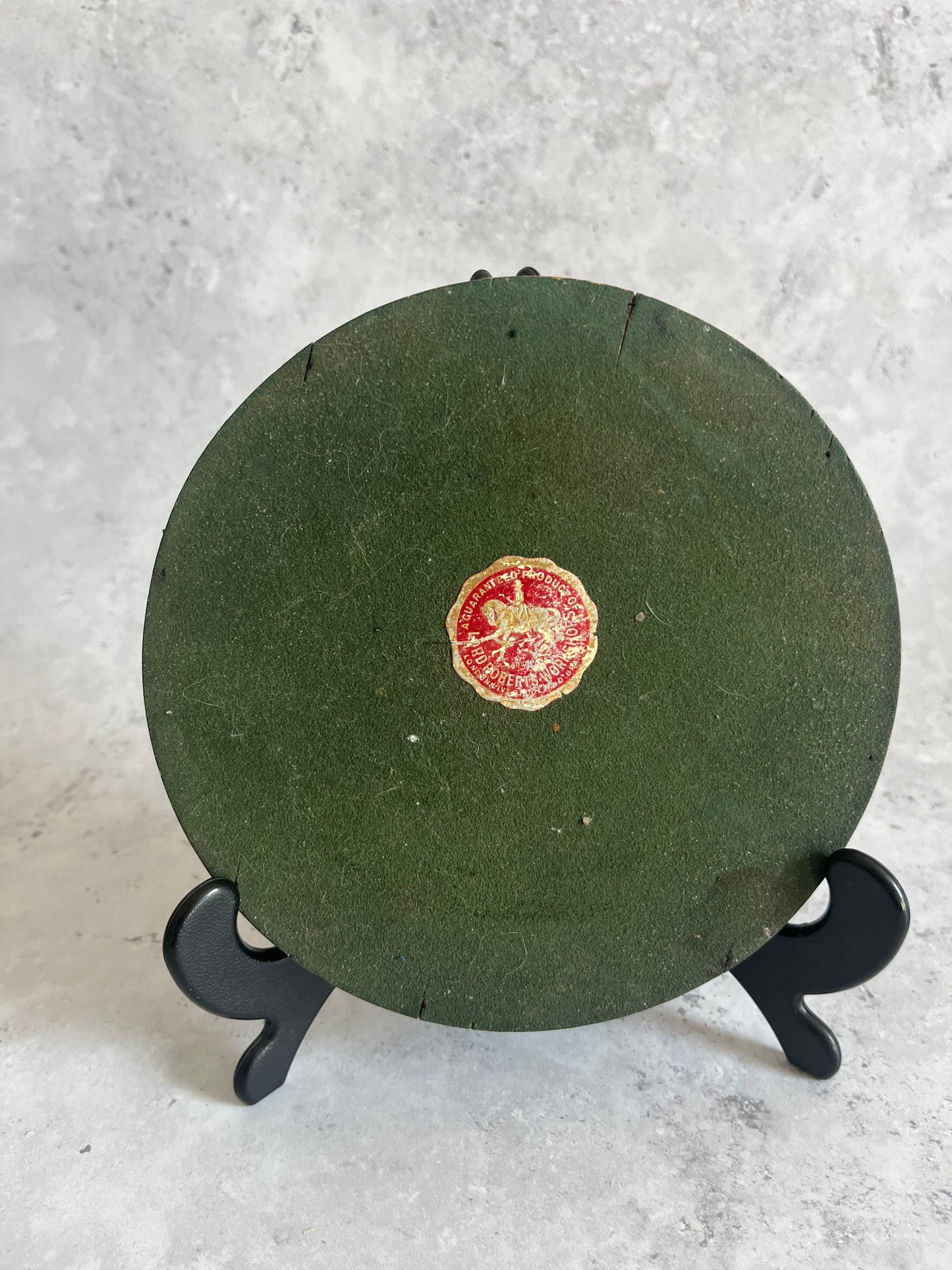 Vintage Lord Robert’s Workshops Dark Green Wooden Tray Flying Goose Design
