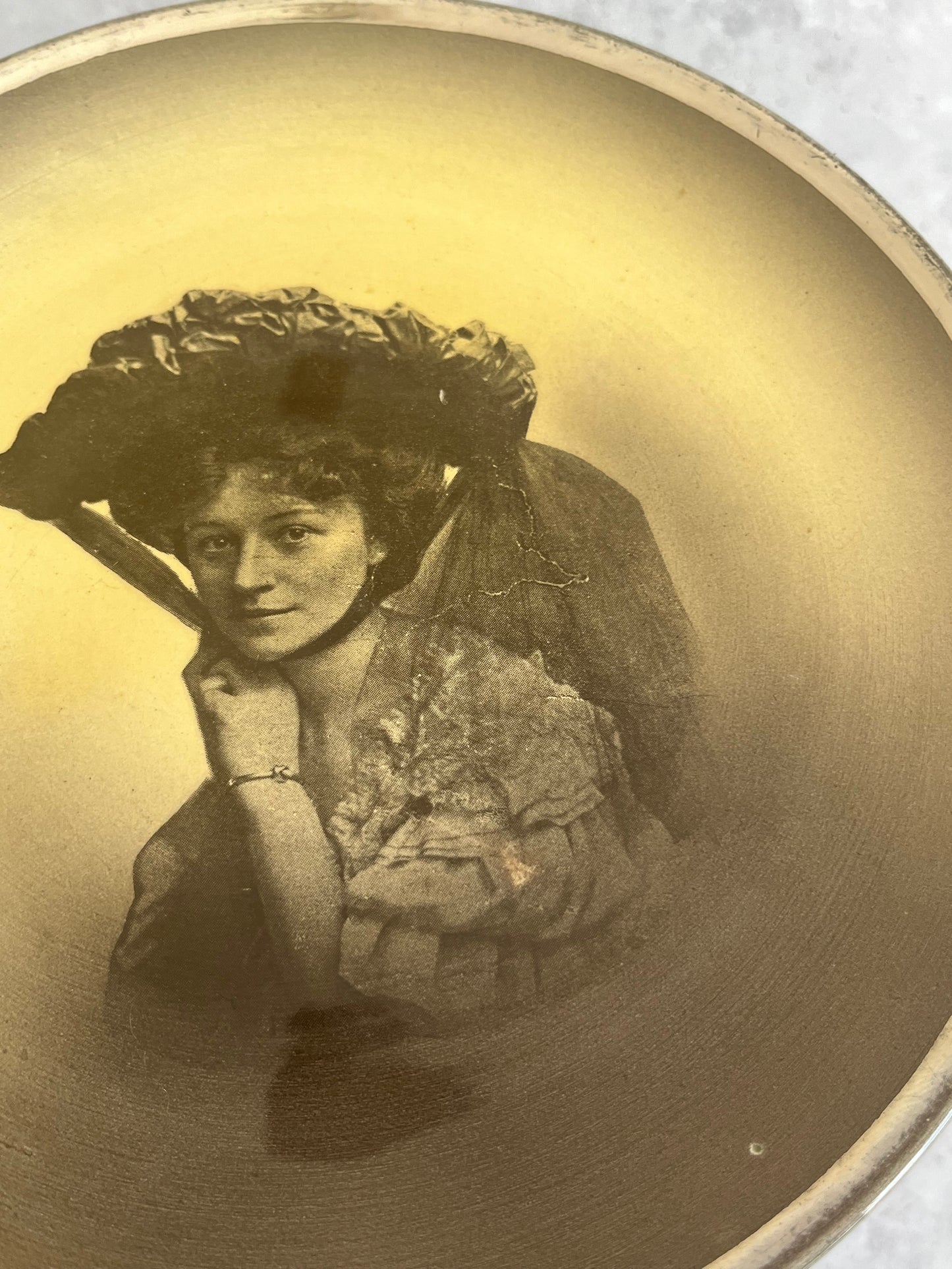 Ridgway England Rare Victorian Lady Portrait Ceramic Wall Plate
