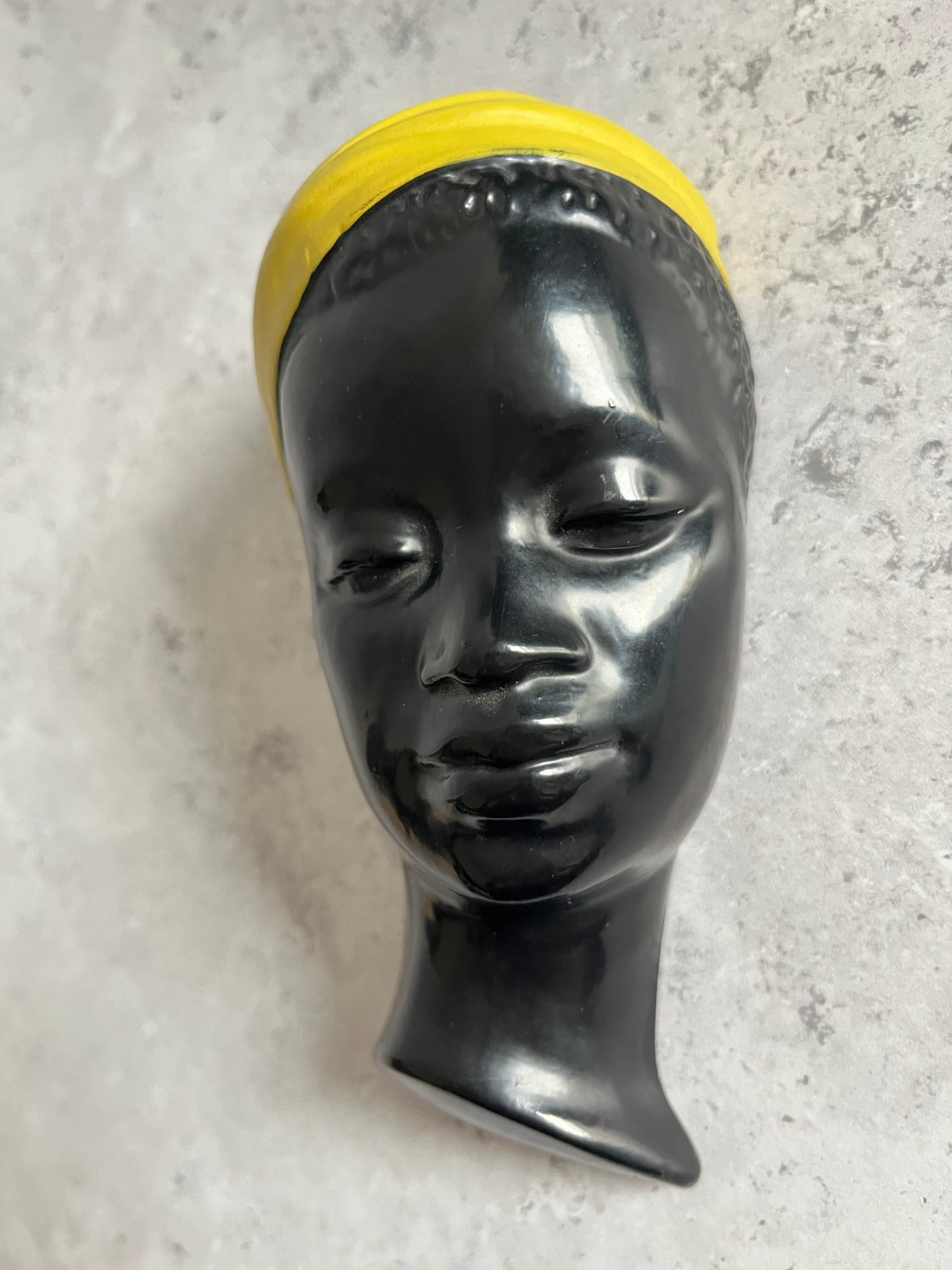 Duron Chalkware Pair Of Profile Head Ornaments Wall Hanging Plaque