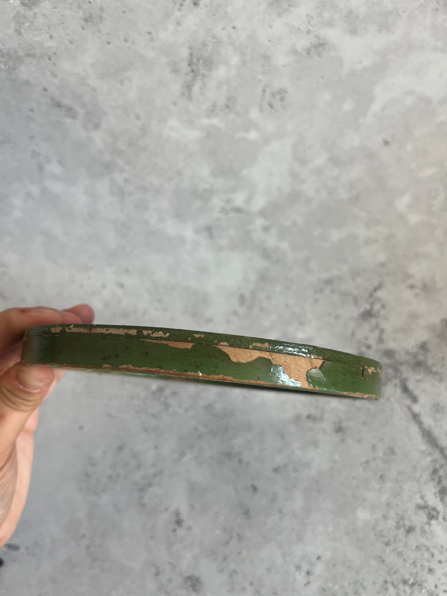 Vintage Lord Robert’s Workshops Dark Green Wooden Tray Flying Goose Design