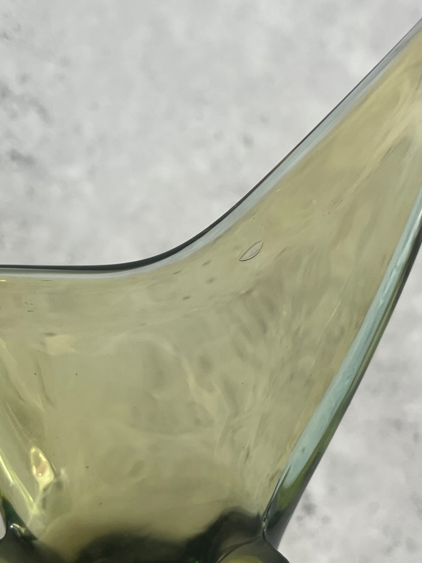 Vintage Murano Sommerso Glass Vase Fishtail or Beak Style Glass Vase