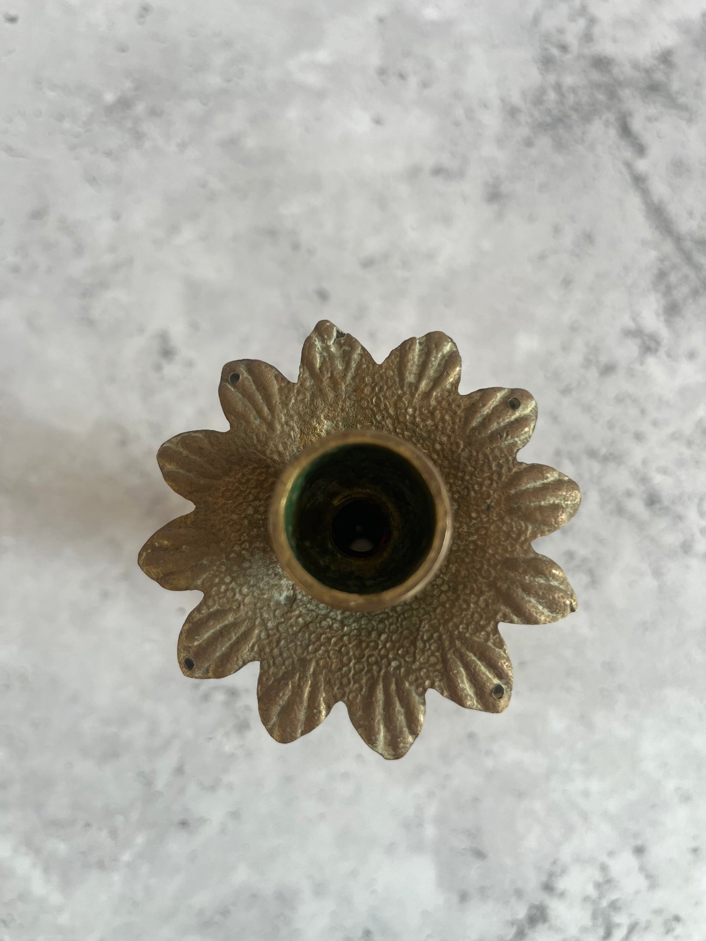Vintage French Rococo Revival Single Candlestick Ornate Design