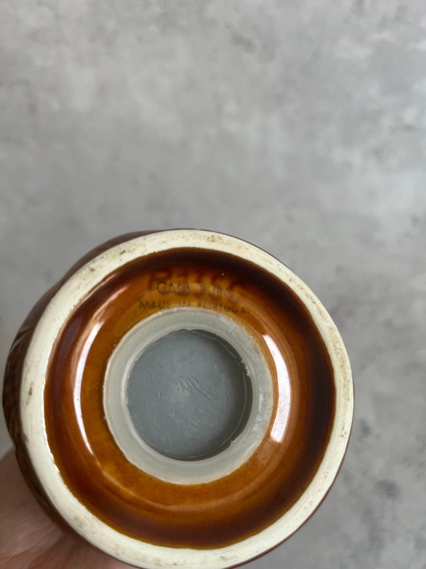 Casa Pupo Ceramic Sugar Shaker Flour Dredger Amber Glaze Ceramic Baking Tool