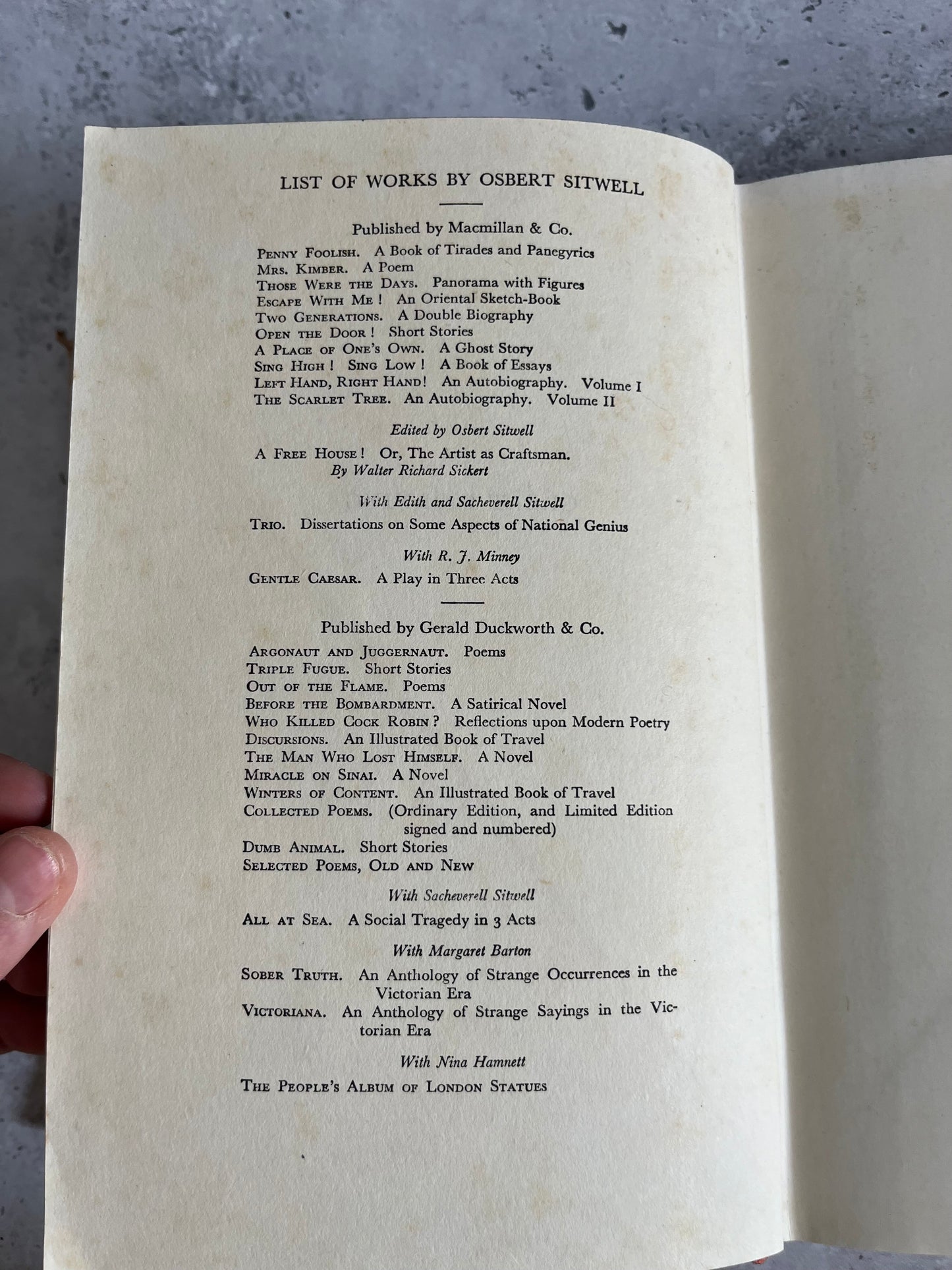 First Edition Great Morning By Osbert Sitwell Hardback Book