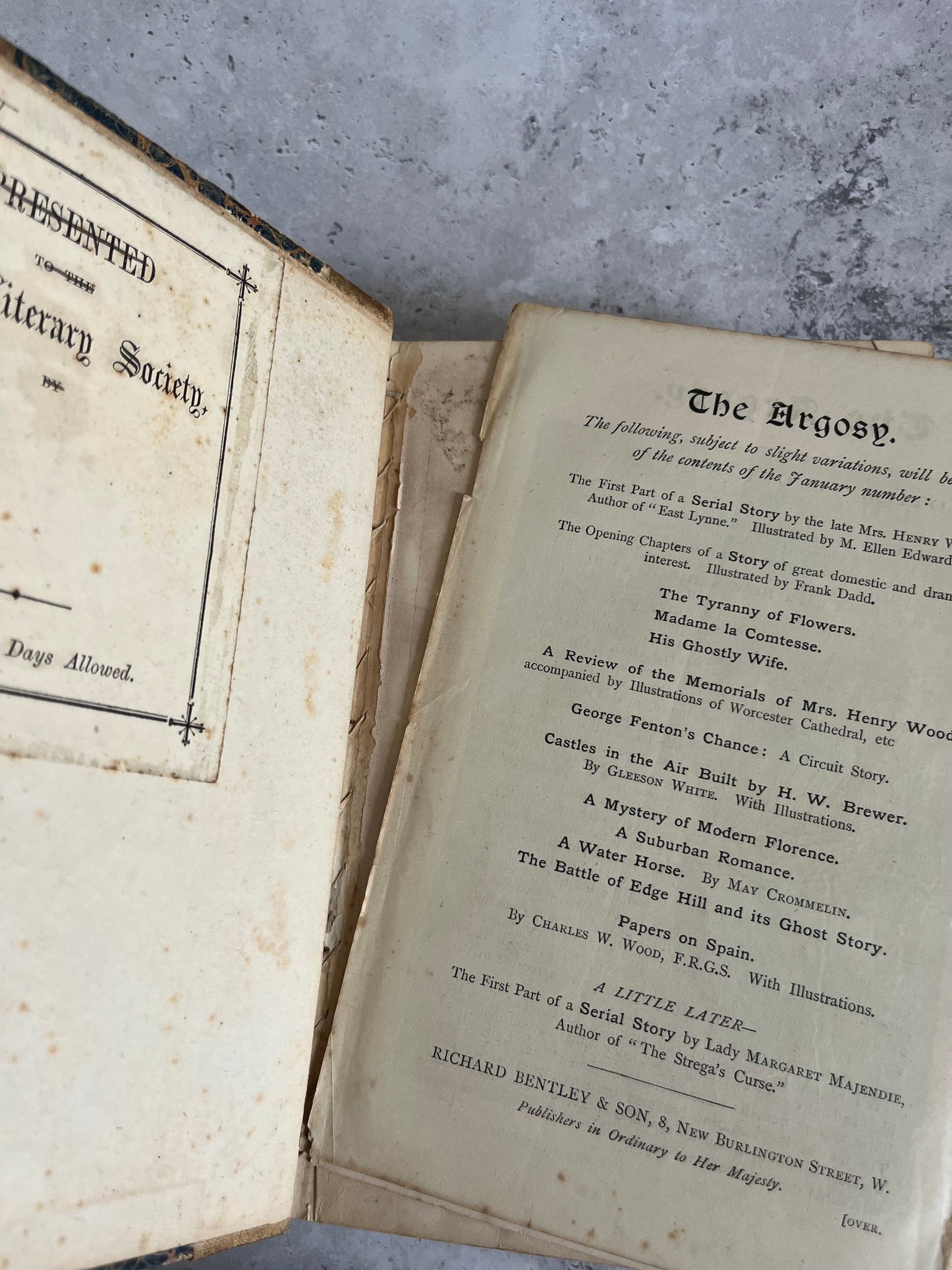 The Argosy 1894 Vol. 2 Article Collection Edited By Charles W Wood