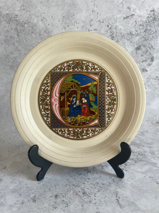 Hornsea 1979 Limited Edition Christmas Plate 1 of 9 Vintage Ceramic
