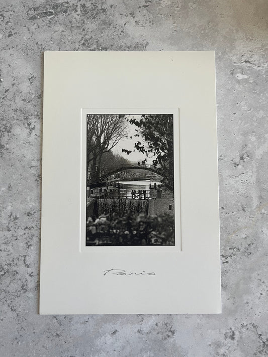 ‘Le Canal Saint-Martin’ By Thierry Colin Paris Photography Blank Postcard