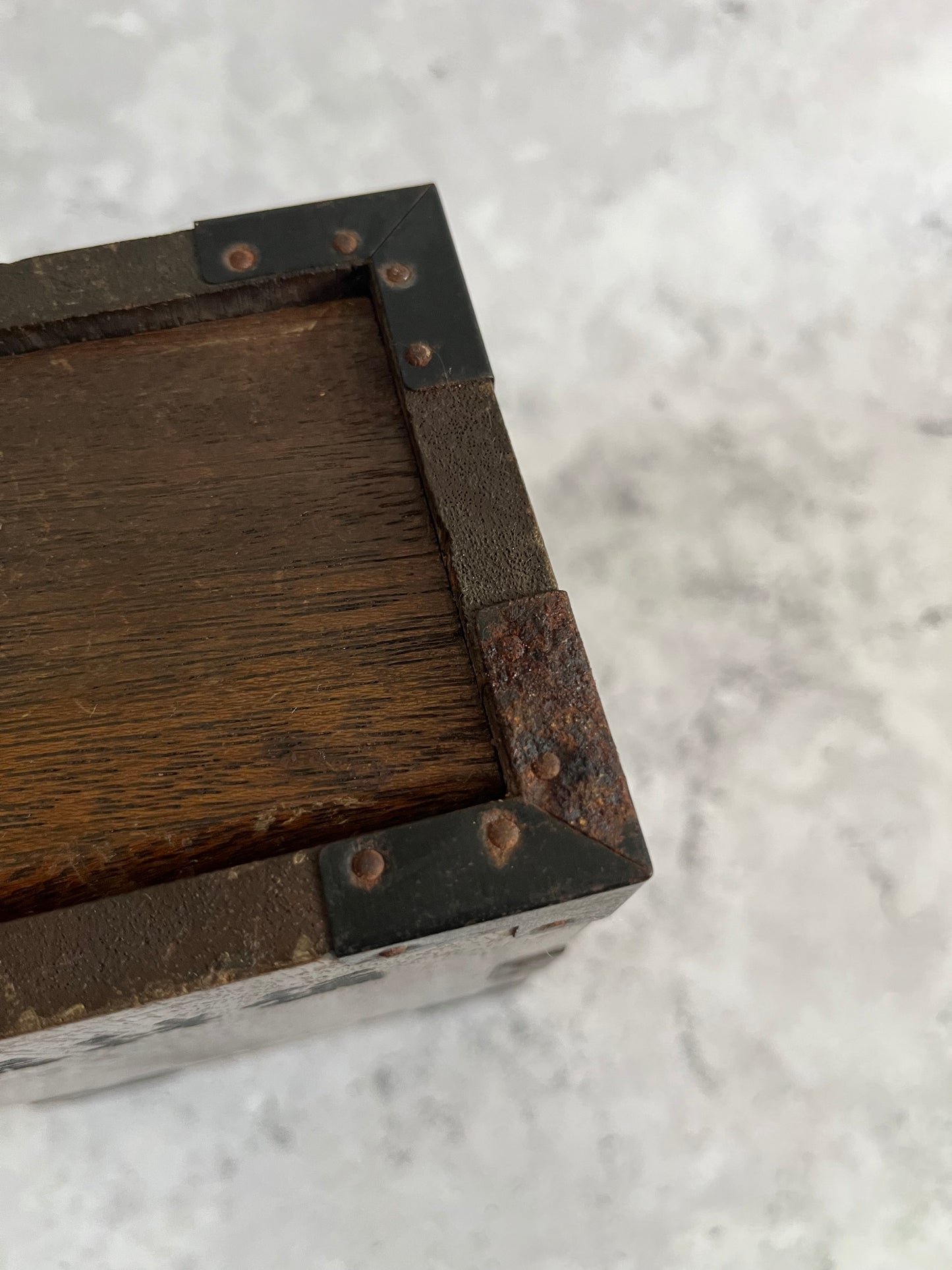 Vintage Japanese Wooden Money Box Nomura Sercurities 20C