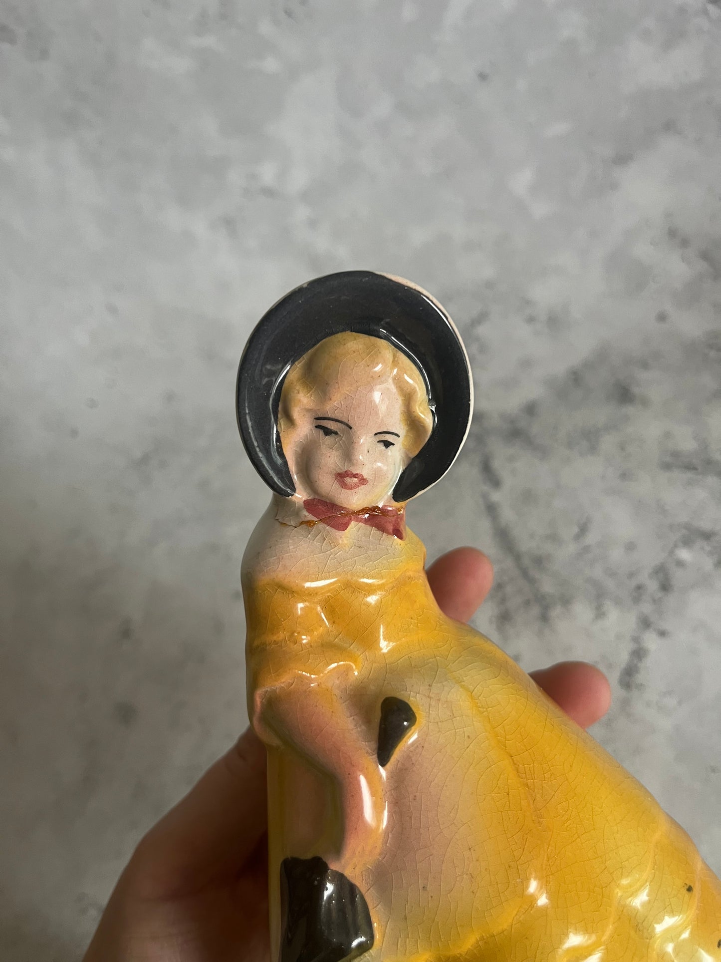 Vintage Pair Of Ceramic Bookends Boy Girl Pairing Victorian Style