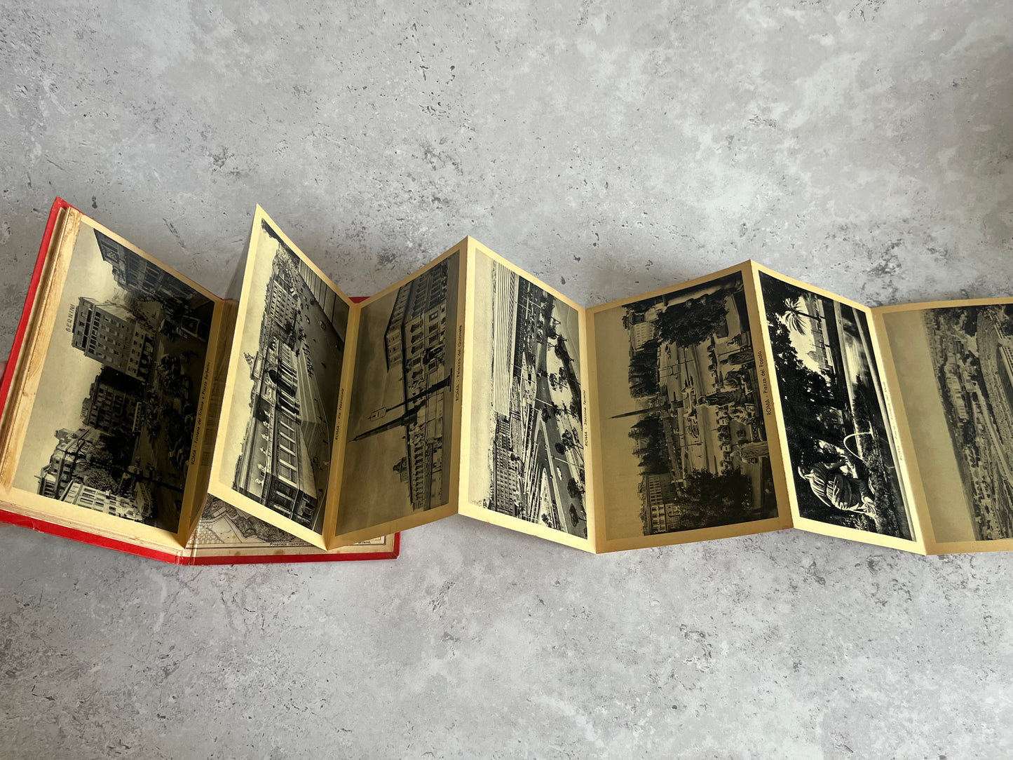Vintage Ricordo Di Roma Parte 1A Foldout Postcard Souvenir Book Italian