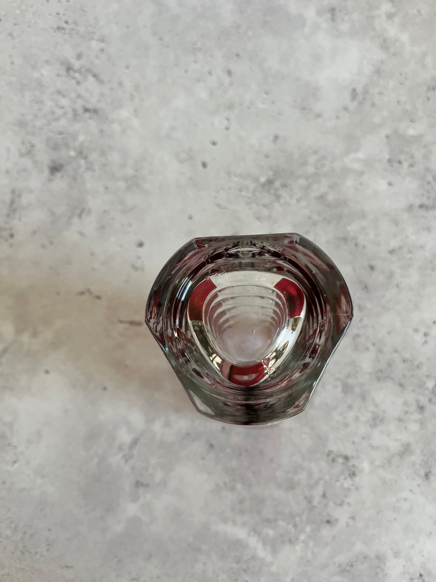 Vintage Luminarc Windsor Rubis Glass Vase 17cm H Retro 1970’s Style
