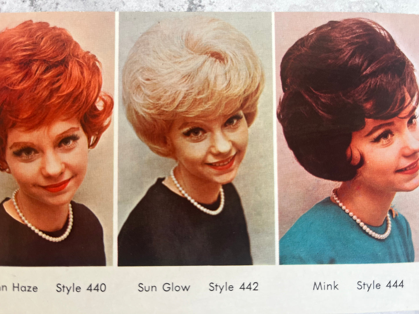 Vintage Maison Marcel Wig Advertising Blank Postcard 1980s