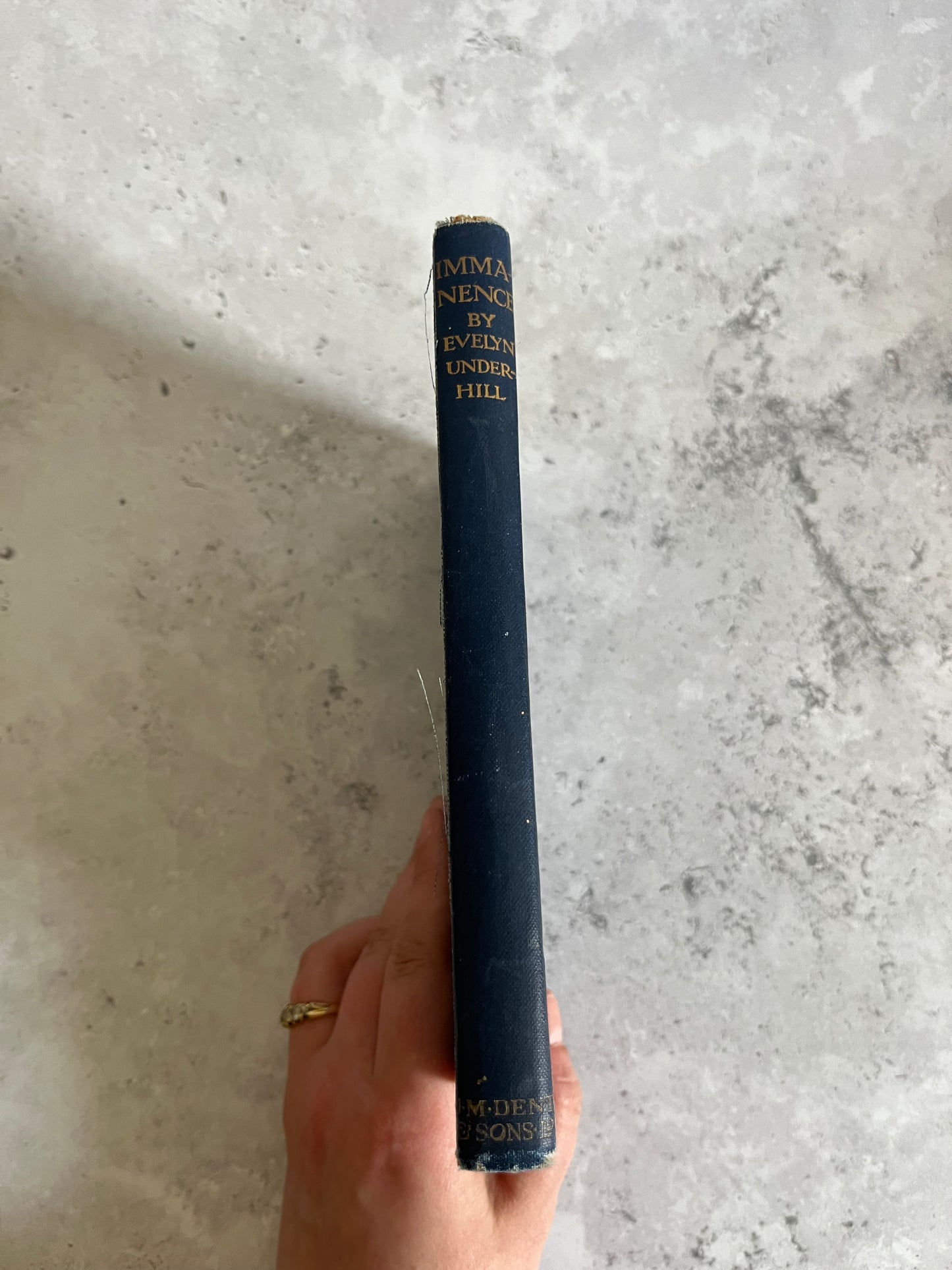 Immanence A Book Of Verses By Evelyn Underhill JM Dent 1913 Ed Hardback Book