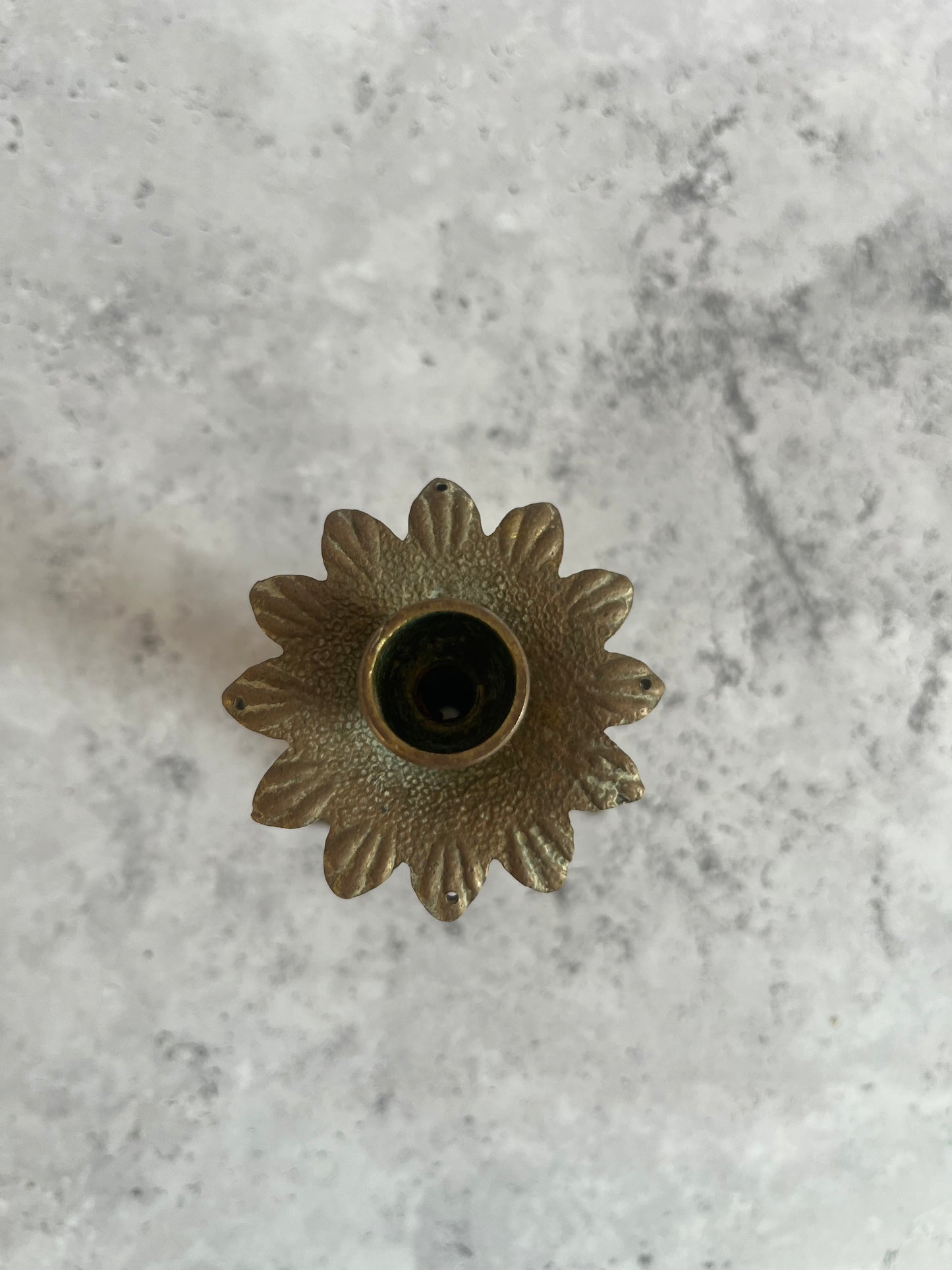 Vintage French Rococo Revival Single Candlestick Ornate Design