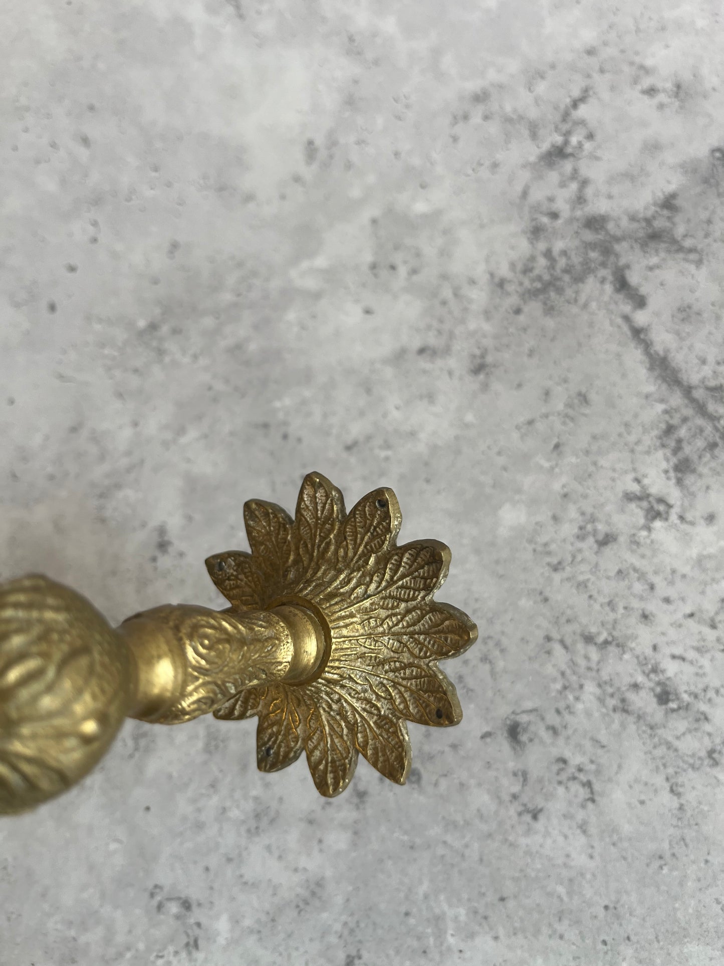 Vintage French Rococo Revival Single Candlestick Ornate Design