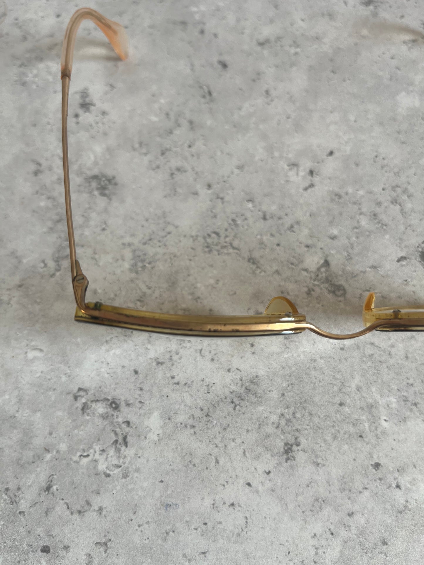 Vintage Black Clear Catseye Spectacles Adult Eyeglasses With Case