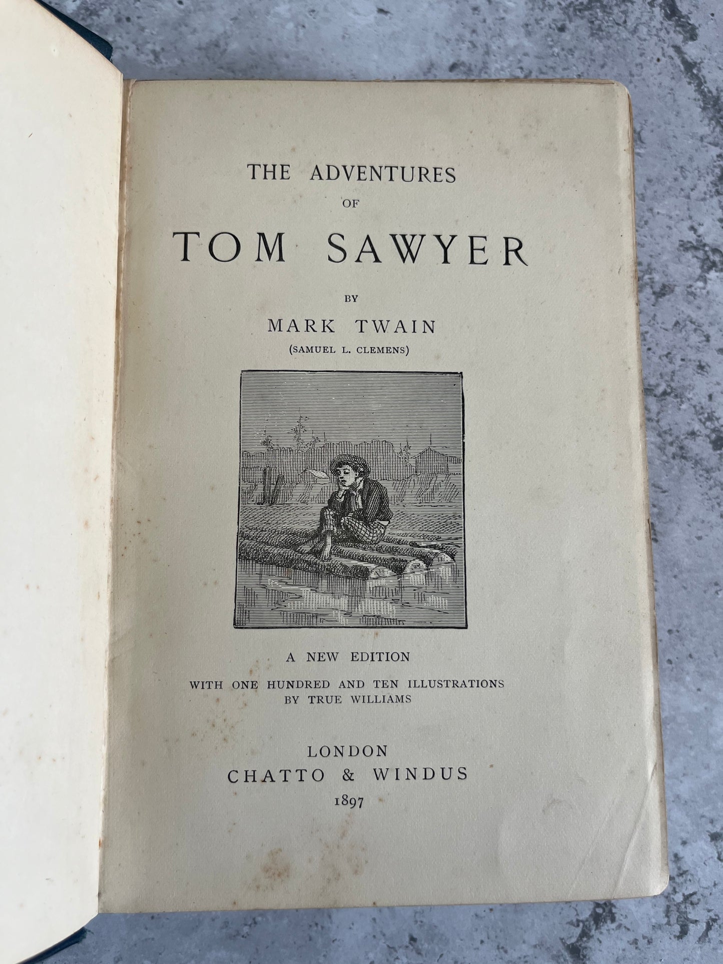 The Adventures Of Tom Sawyer By Mark Twain 1897 Illustrated Ed Book