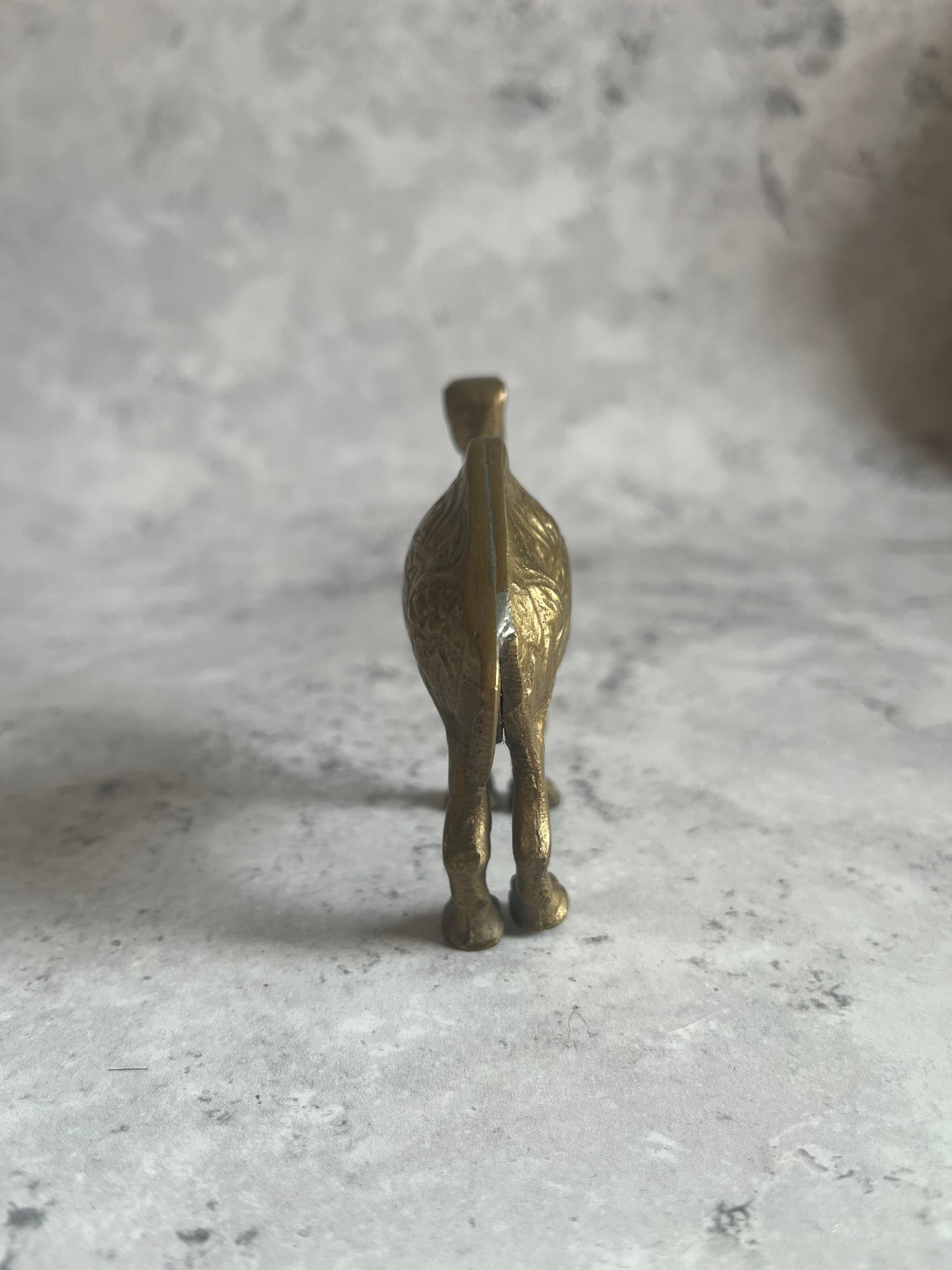 Vintage Brass Camel Ornament Mid Century Style Animal Figurine