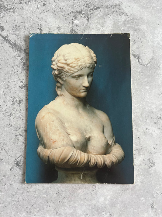 ‘Clytie’ Or ‘Antonia Minor’ Roman Bust British Museum Blank Postcard