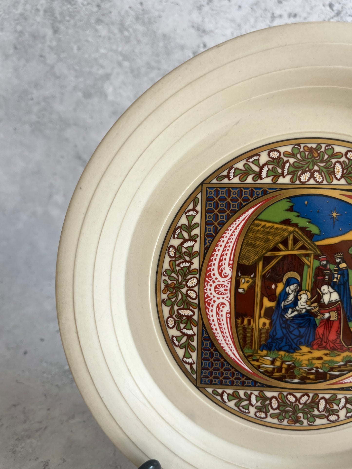Hornsea 1979 Limited Edition Christmas Plate 1 of 9 Vintage Ceramic