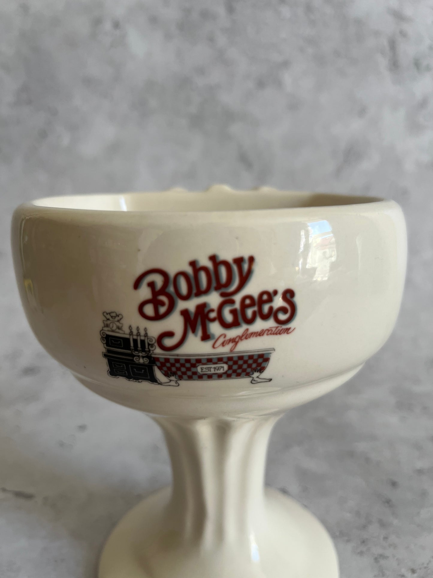 Vintage Bobby McGee Bathroom Sink Novelty Ceramic Cocktail Glass