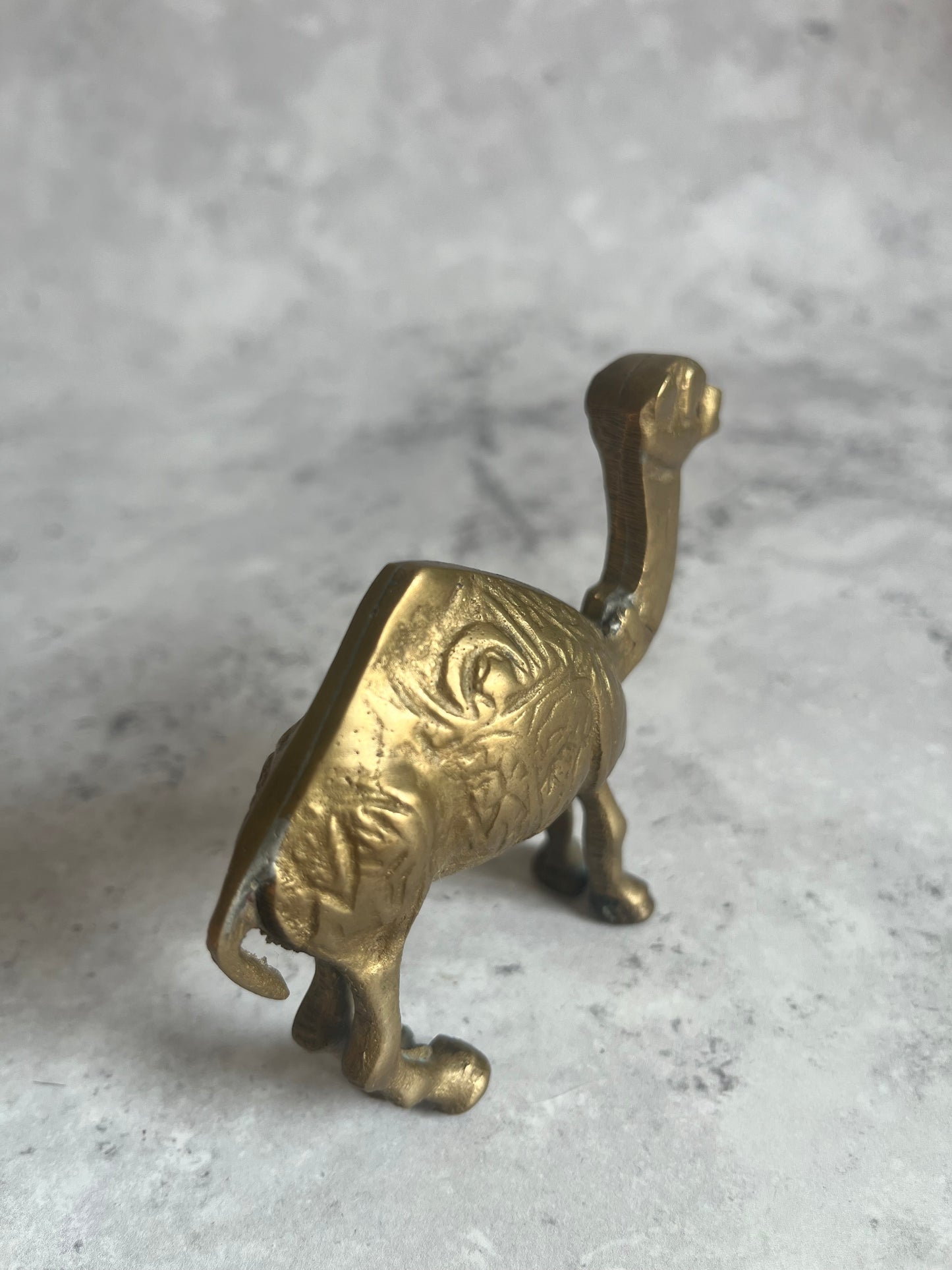 Vintage Brass Camel Ornament Mid Century Style Animal Figurine