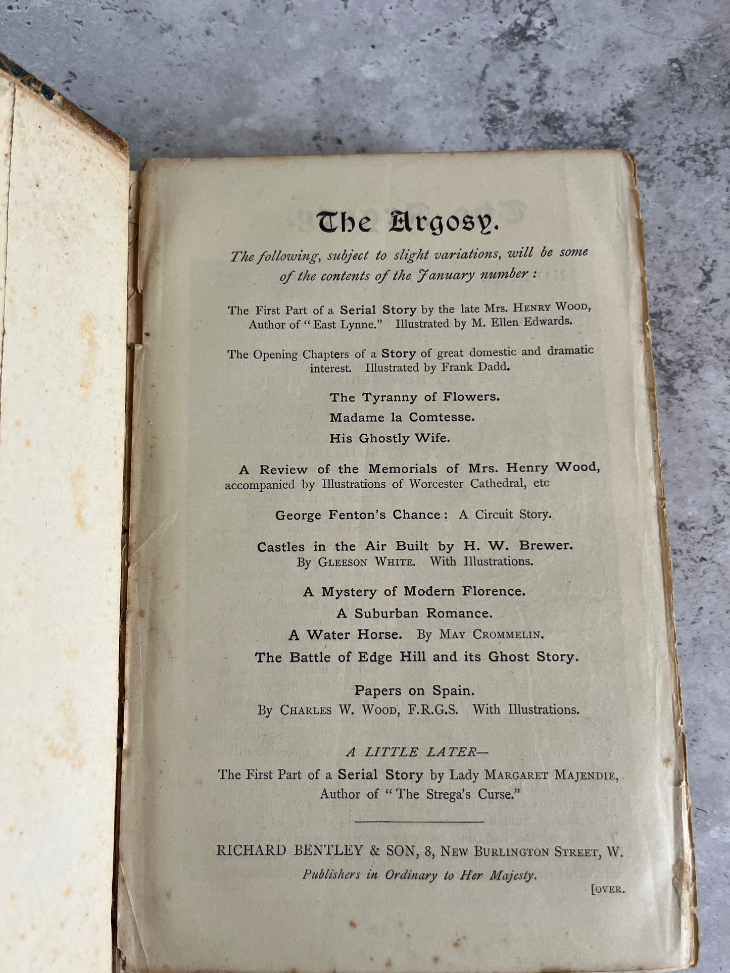 The Argosy 1894 Vol. 2 Article Collection Edited By Charles W Wood