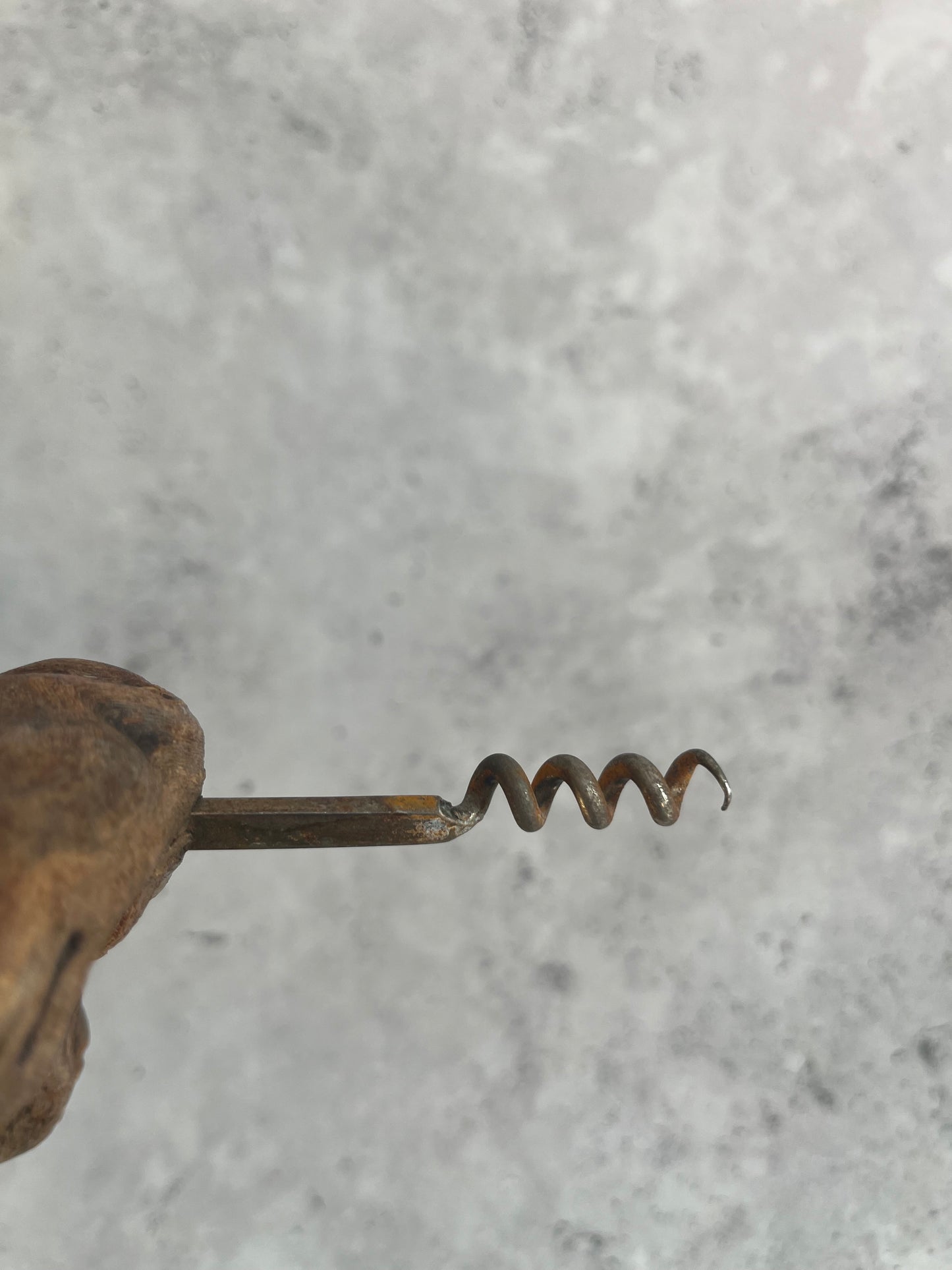 Vintage Root Wood Handle Corkscrew Grape Vine Retro Barware Bottle Opener