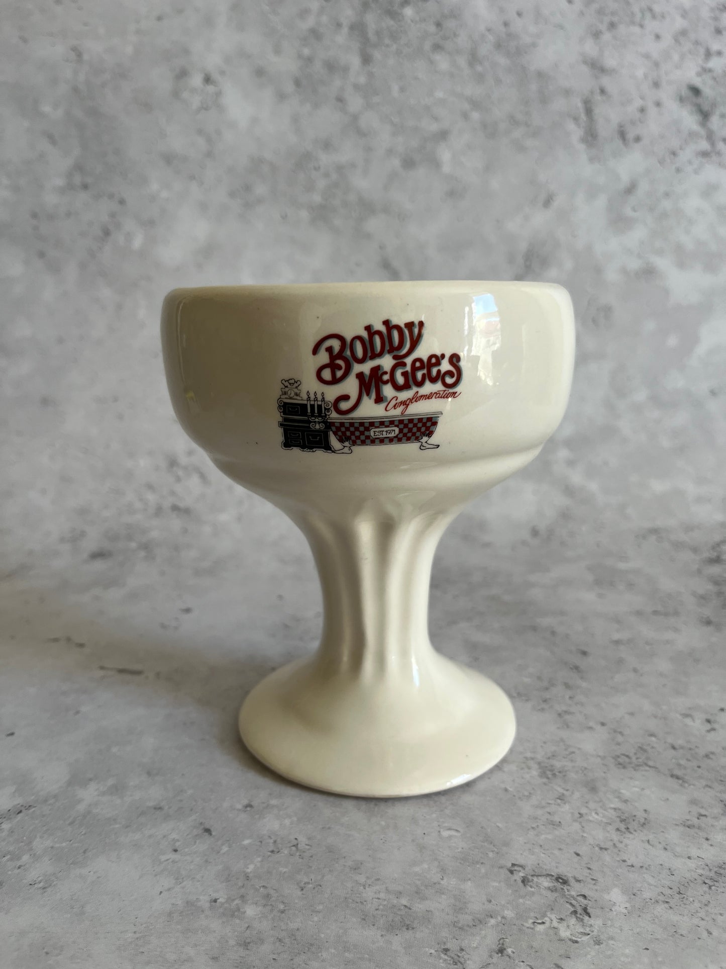 Vintage Bobby McGee Bathroom Sink Novelty Ceramic Cocktail Glass