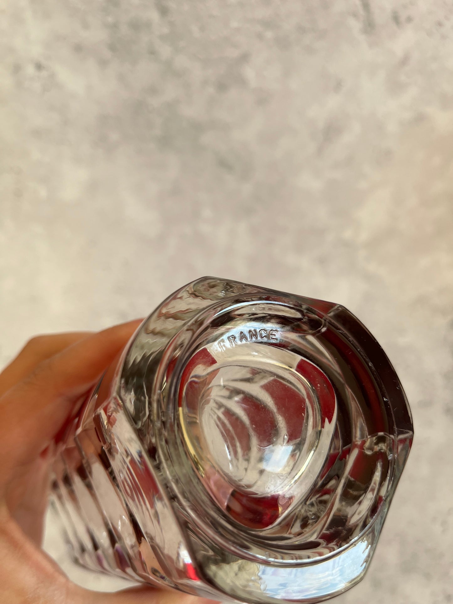Vintage Luminarc Windsor Rubis Glass Vase 17cm H Retro 1970’s Style