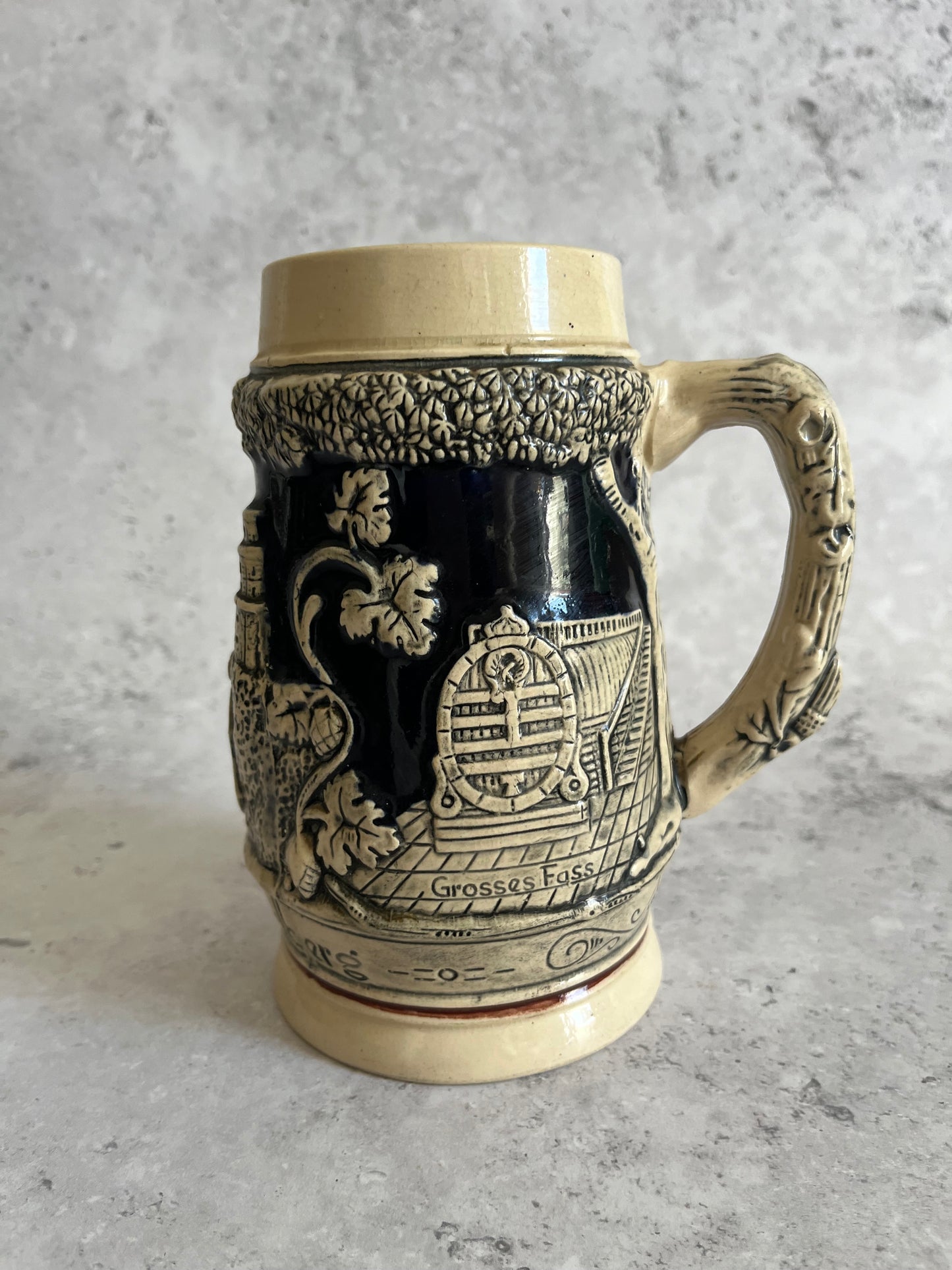 Original King Vintage German Beer Stein Heidelberg Souvenir Beer Mug