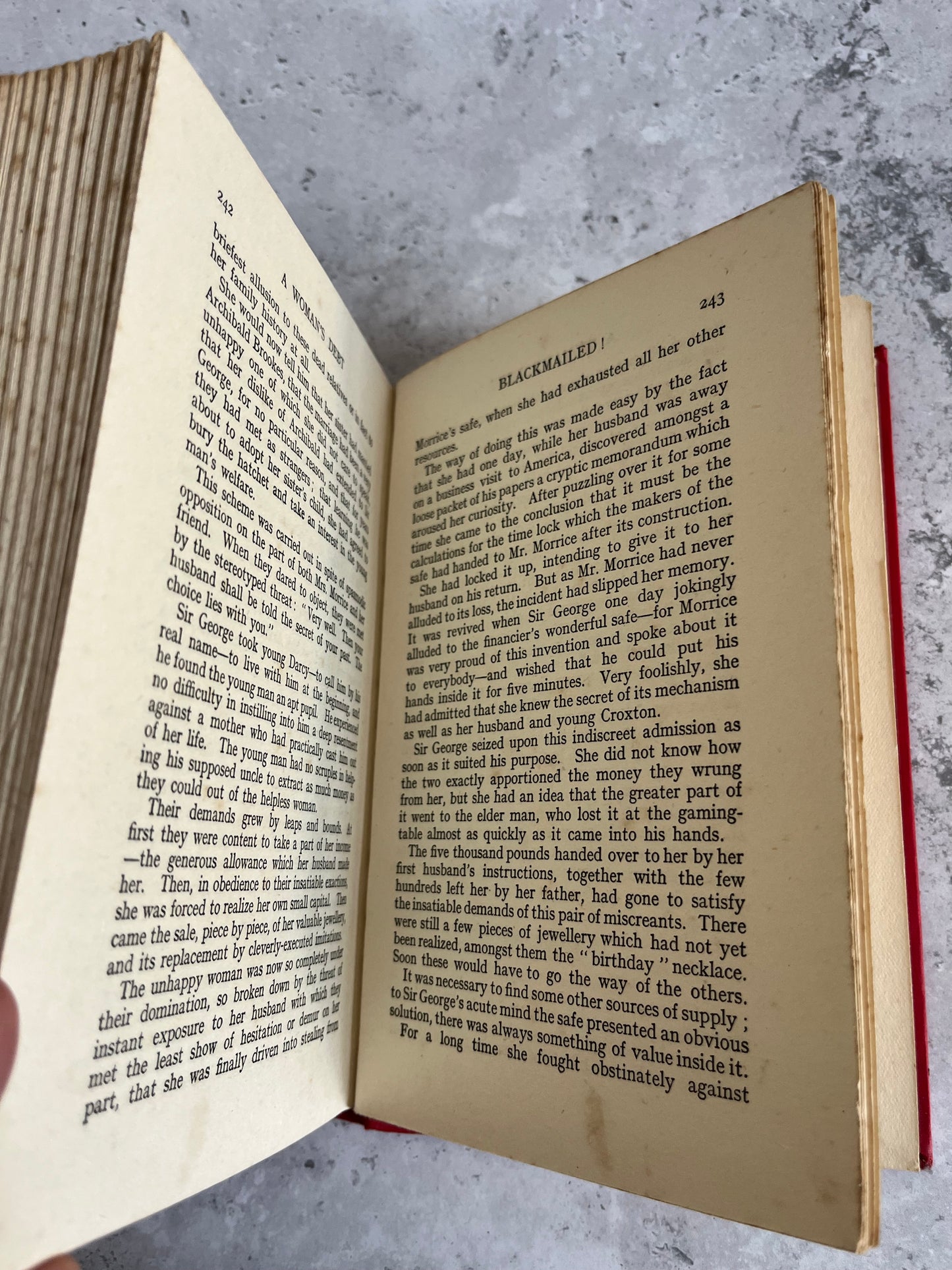 A Woman’s Debt By WM Le Queux First Edition HB 1925 Ward Lock & Co