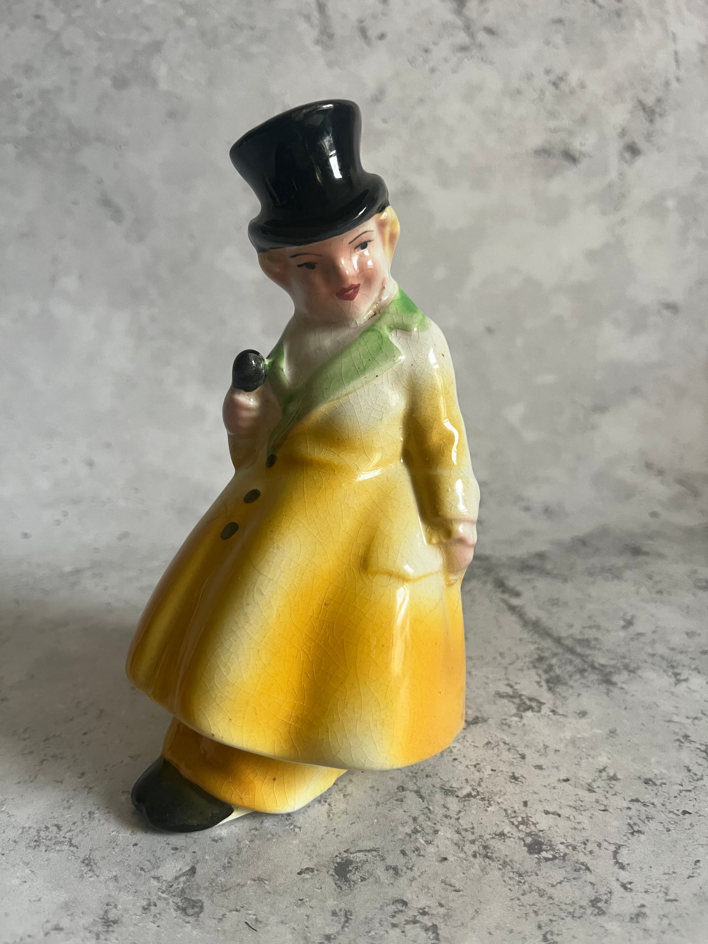Vintage Pair Of Ceramic Bookends Boy Girl Pairing Victorian Style