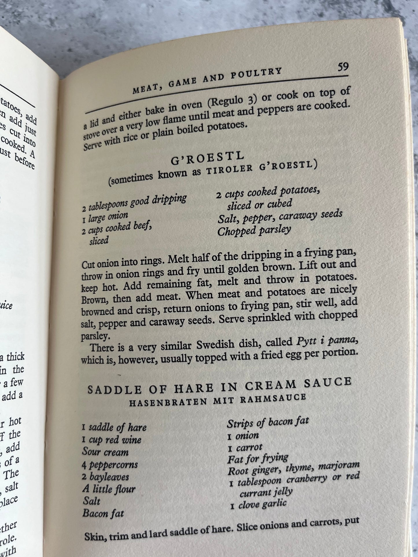 Austrian Cooking By Gretel Beer Vintage 1970 Hardback Cook Book